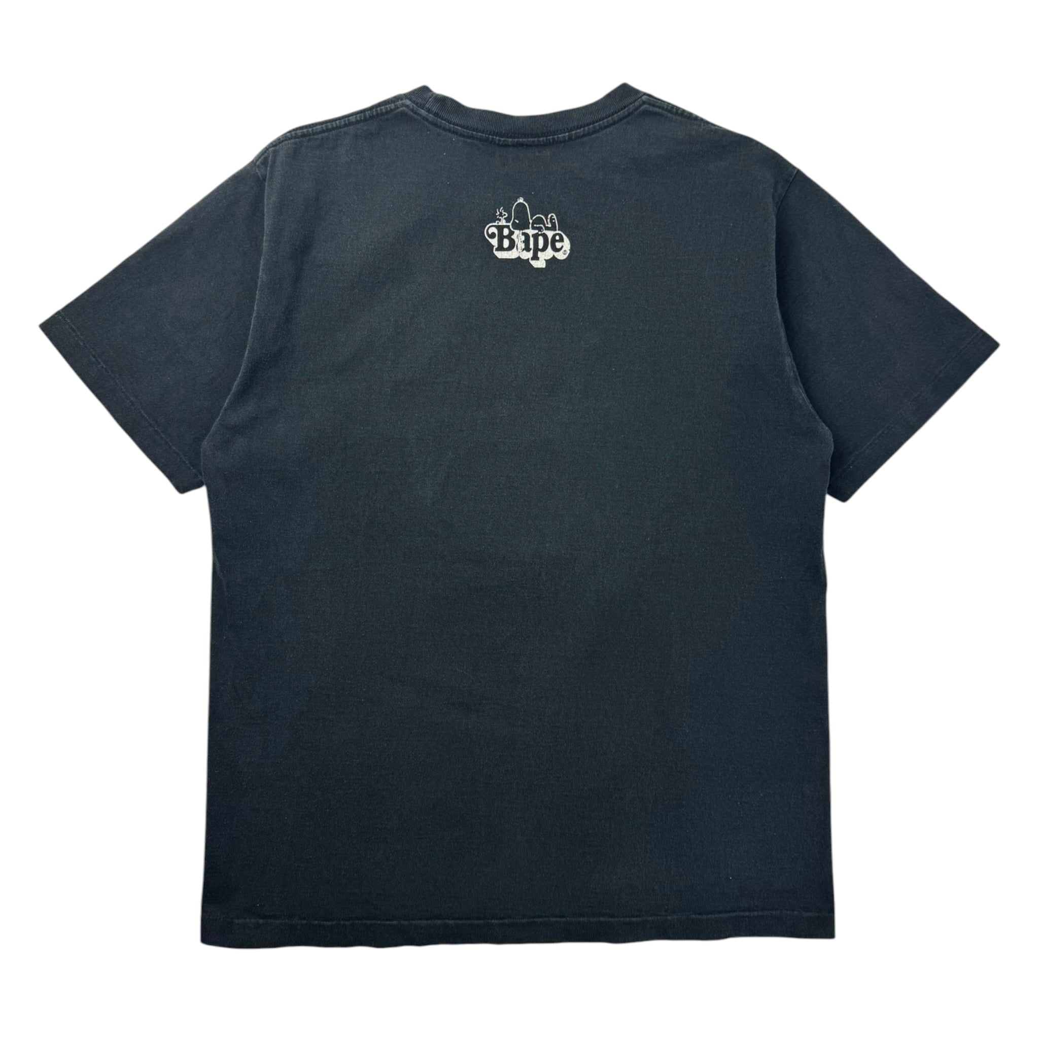 FW14 A Bathing Ape x Peanuts Tee Black