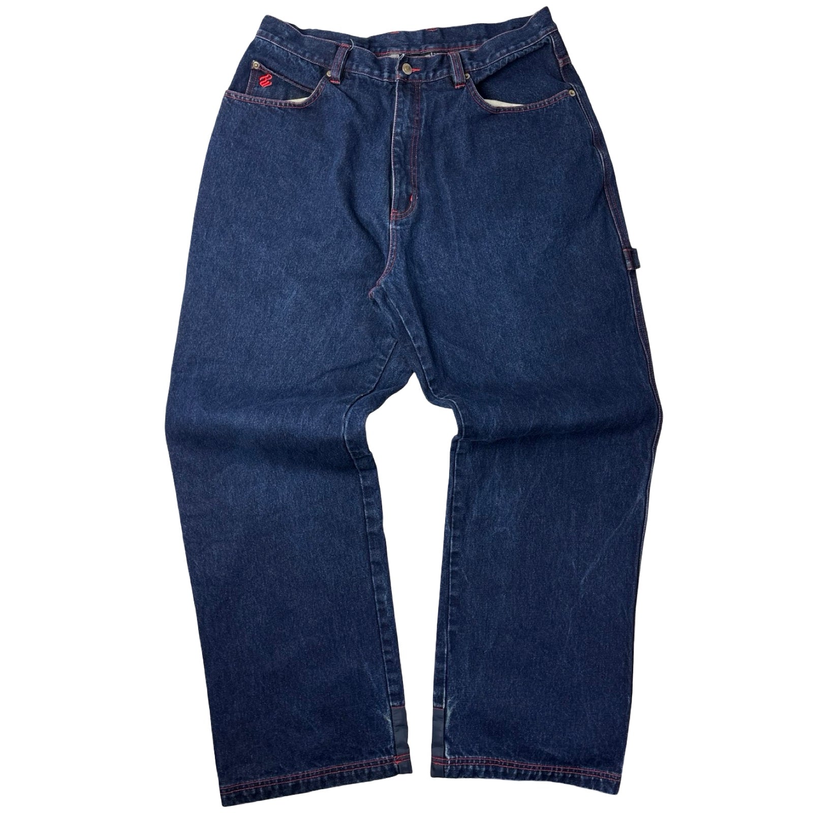 Vintage Y2K Rocawear Contrast Stitch Denim Deep Indigo