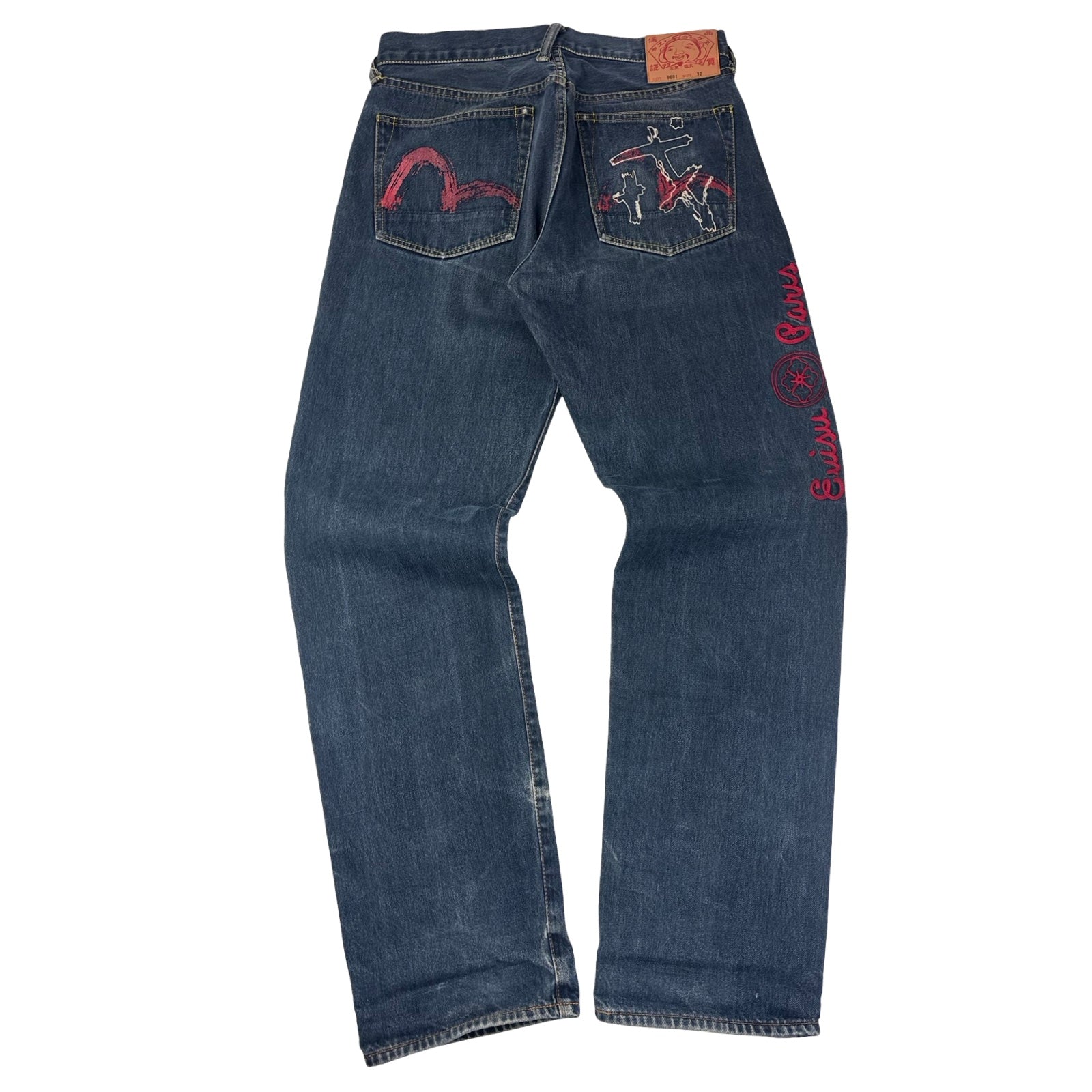 Y2K Evisu Genes Paris Edition Jeans Dark Wash