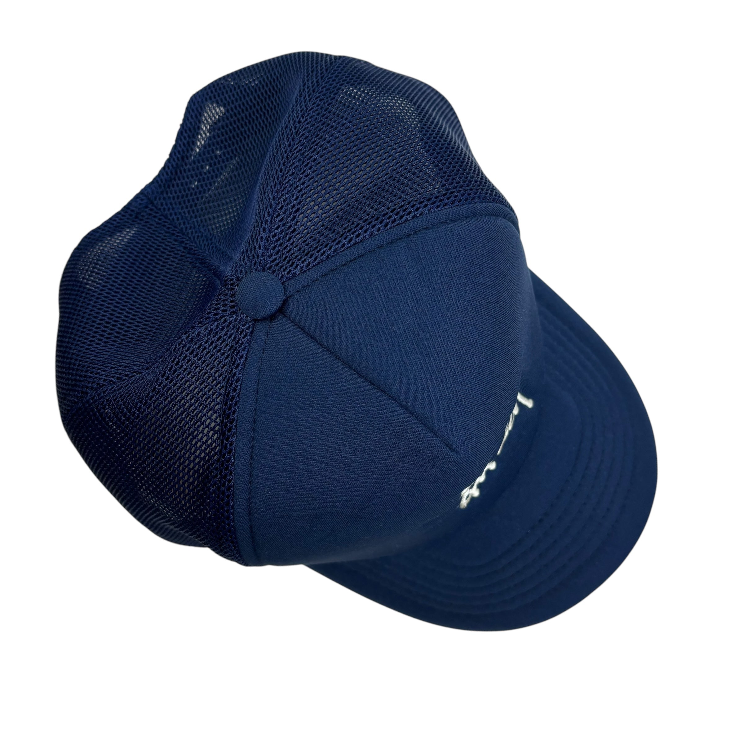 Stussy Big Basic Trucker SnapBack Hat Deep Blue