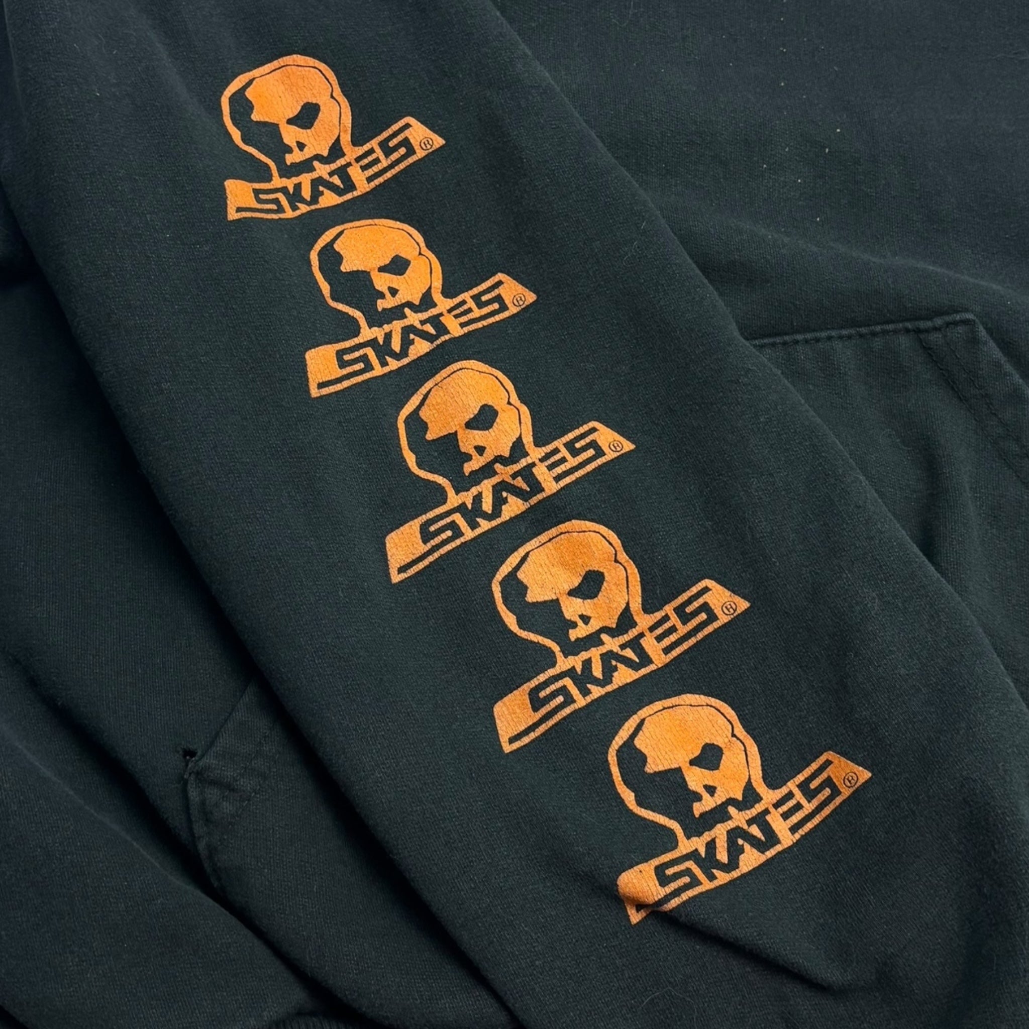 Vintage Y2K Skull Skates Hoodie