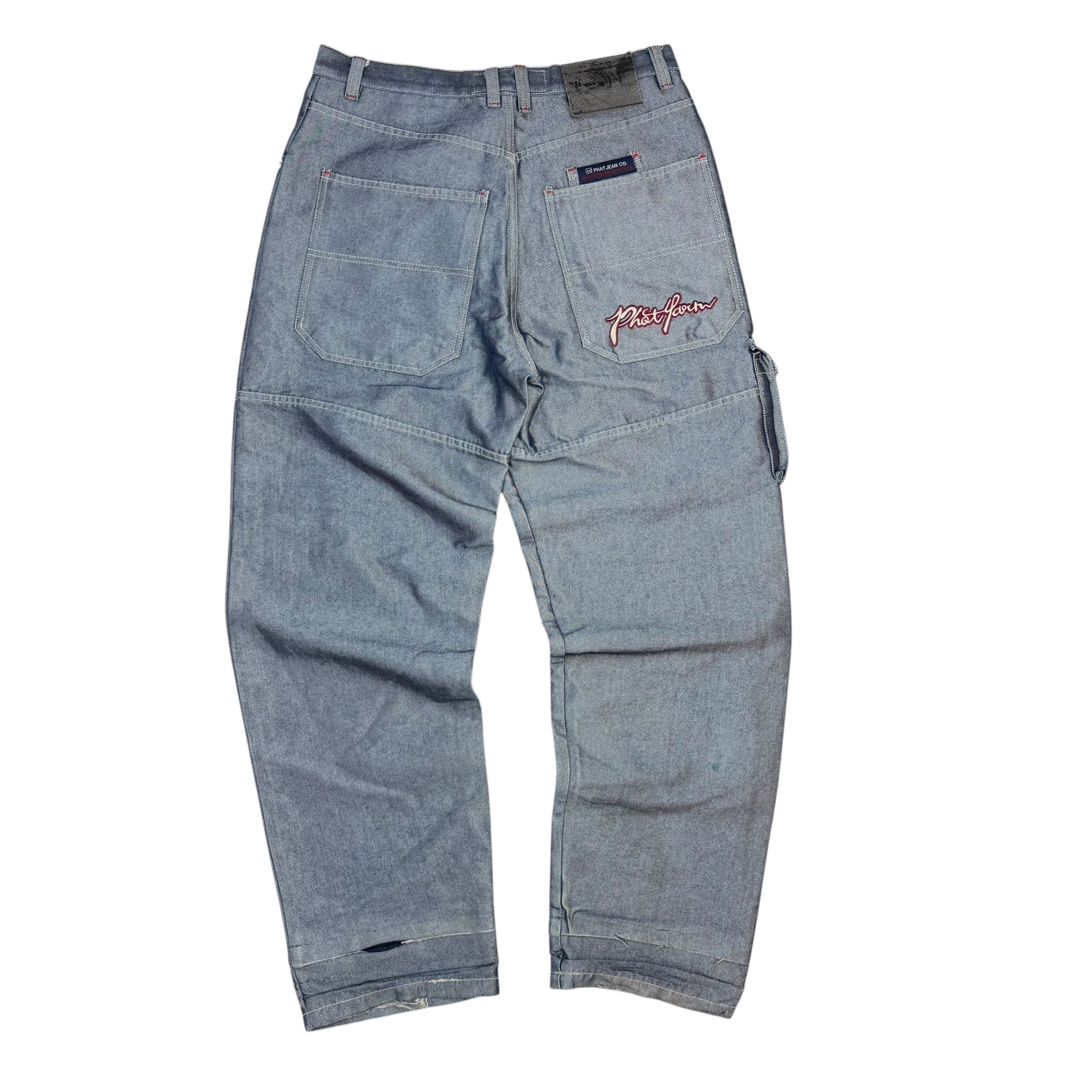 Vintage Phat Farm Glossy Jeans Blue