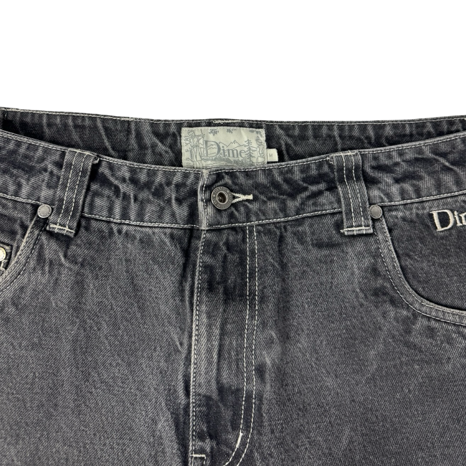 Dime Grey Wash Relaxed Denim