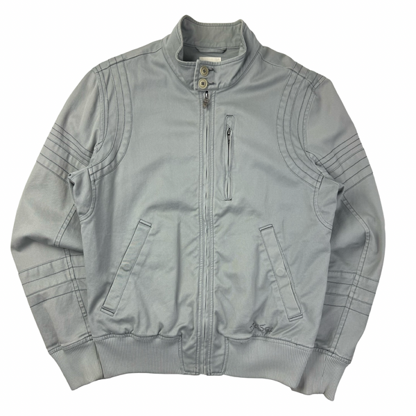 Vintage Y2K Diesel Crazyneedle Hardcraft Full Zip Jacket Grey