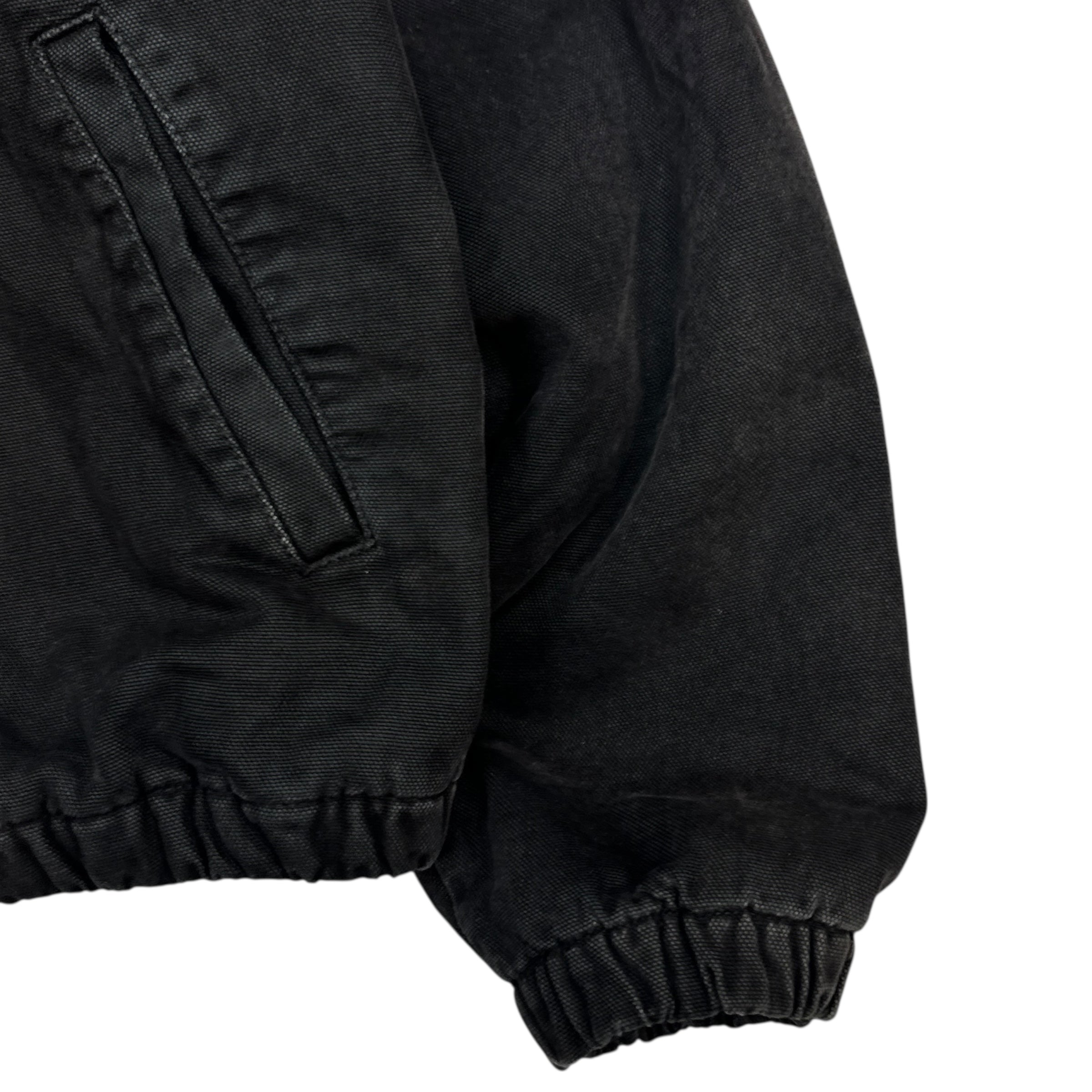 Stussy Insulated Workwear Canvas Jacket Washed Black