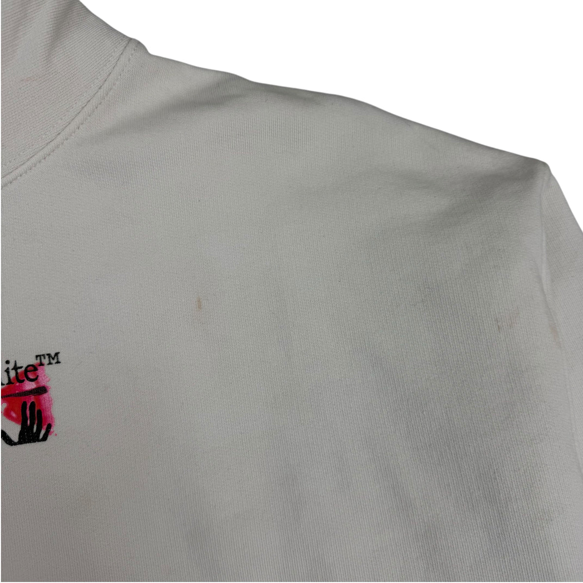 Off-White Acrylic Arrow Over Hoodie White