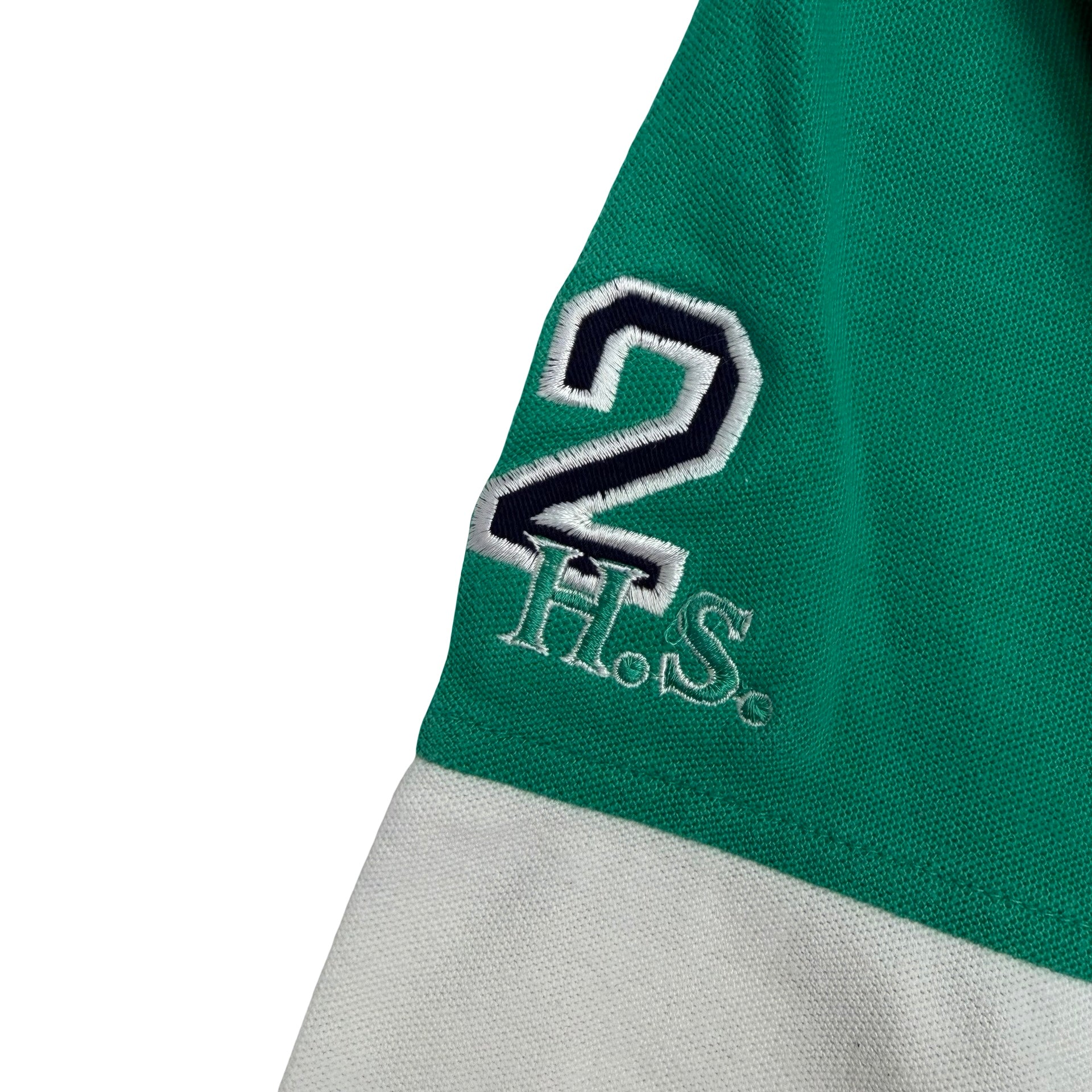 Vintage Higher State Golf Classic Rugby Polo Longsleeve Green