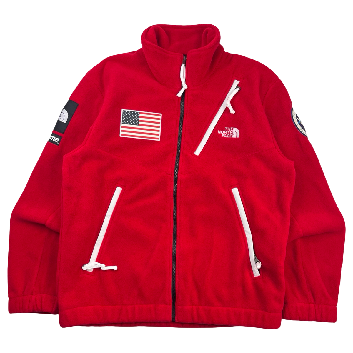 SS17 Supreme x The North Face Trans Antarctica Expedition Fleece Jacket Red