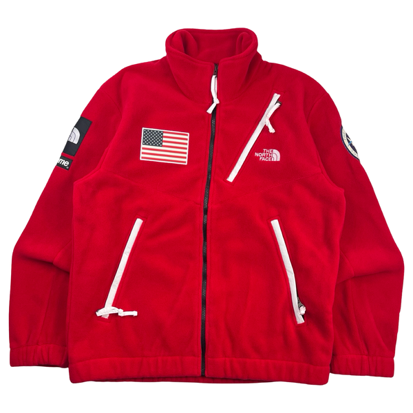SS17 Supreme x The North Face Trans Antarctica Expedition Fleece Jacket Red