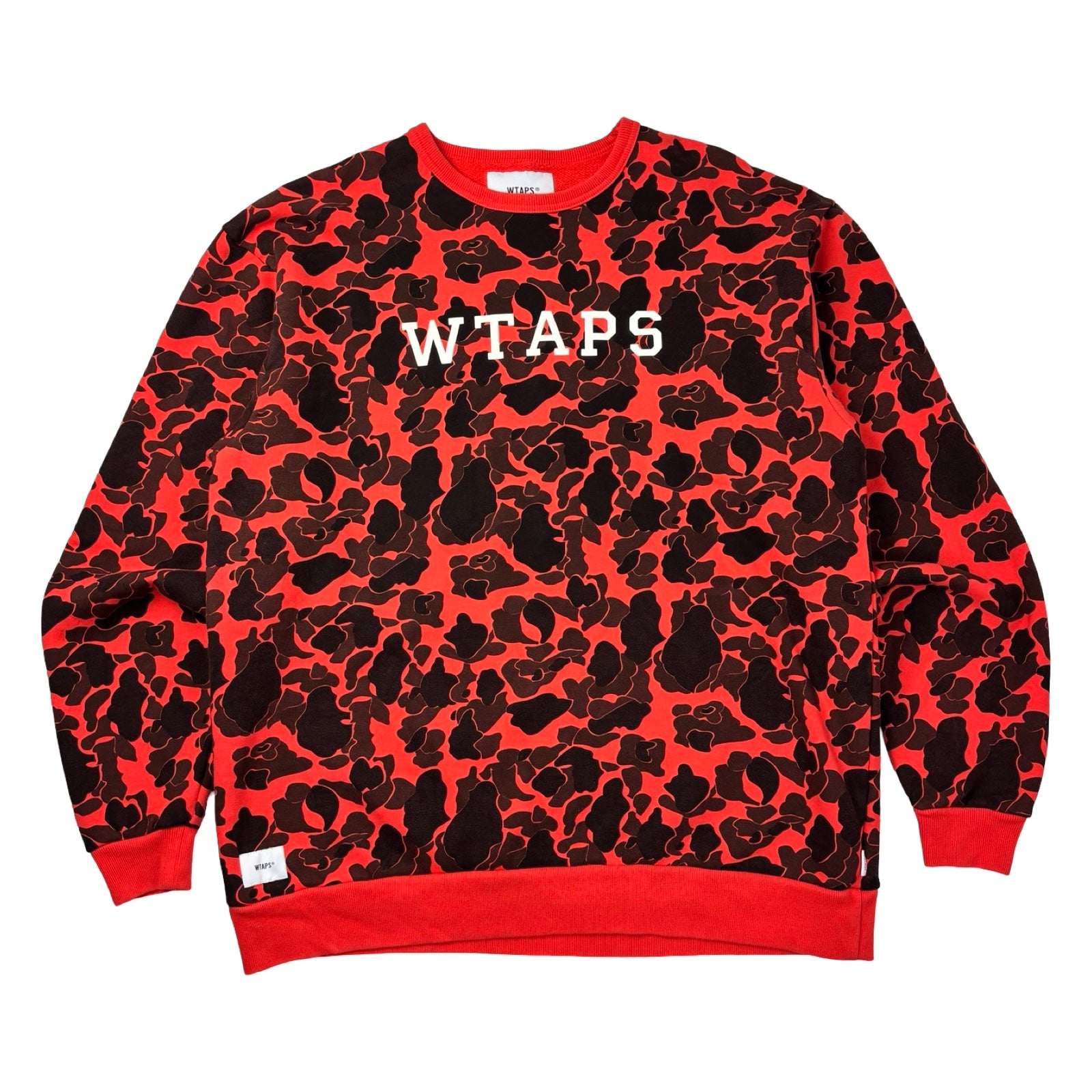 WTAPS Design Sneak Collection Camo Crewneck Sweatshirt