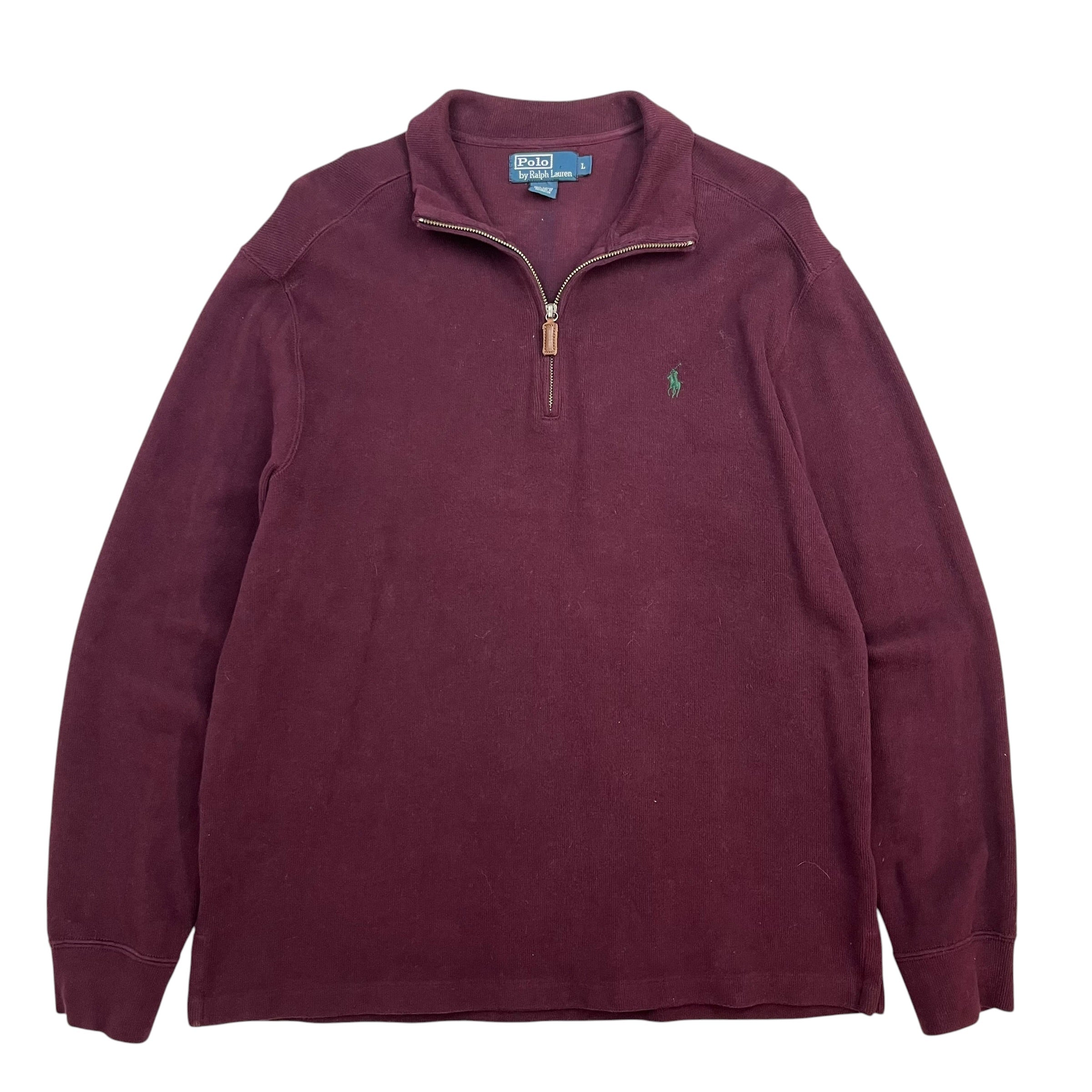 Vintage Polo Ralph Lauren Quarter Zip Burgundy