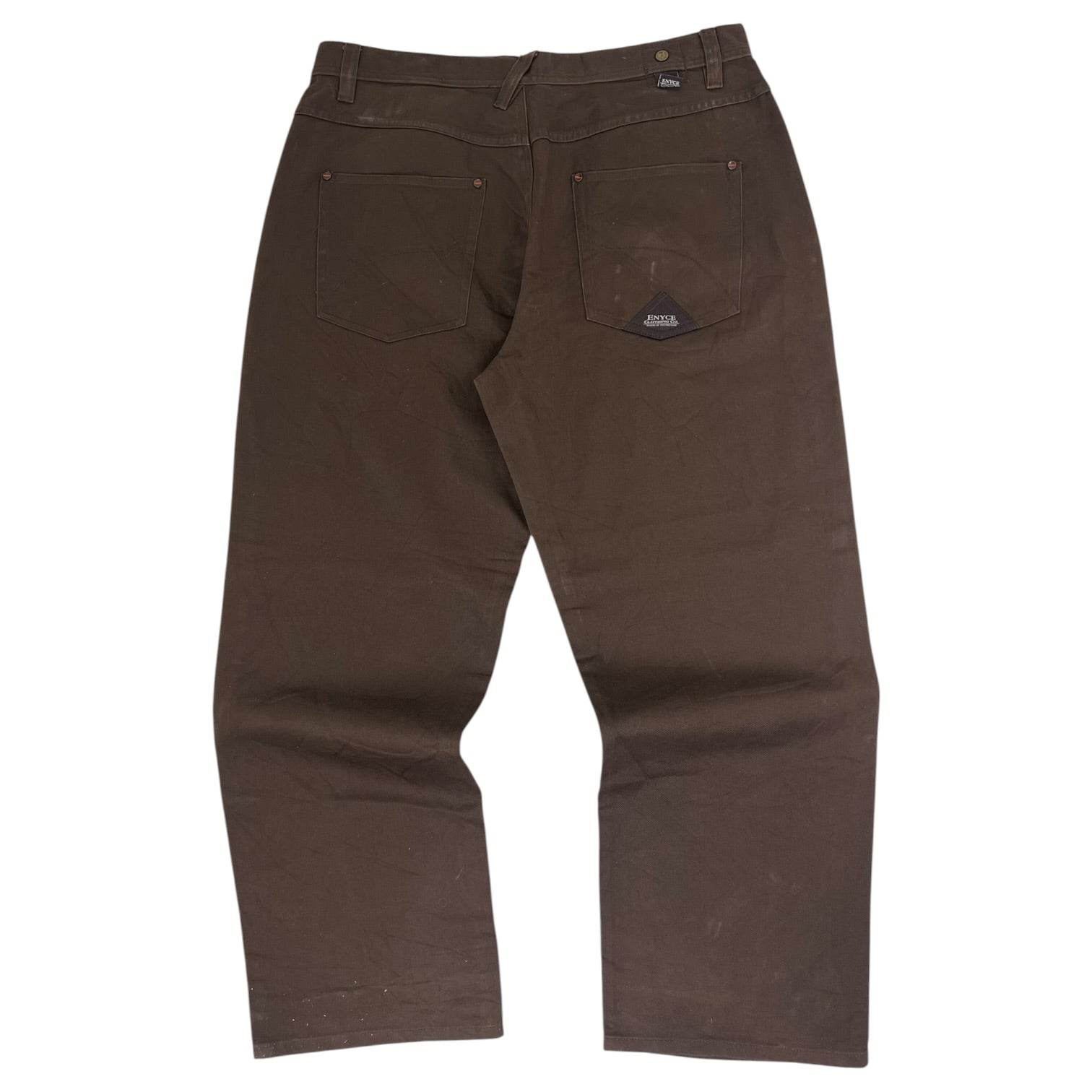 Vintage Y2K Enyce Baggy Denim Pants Brown