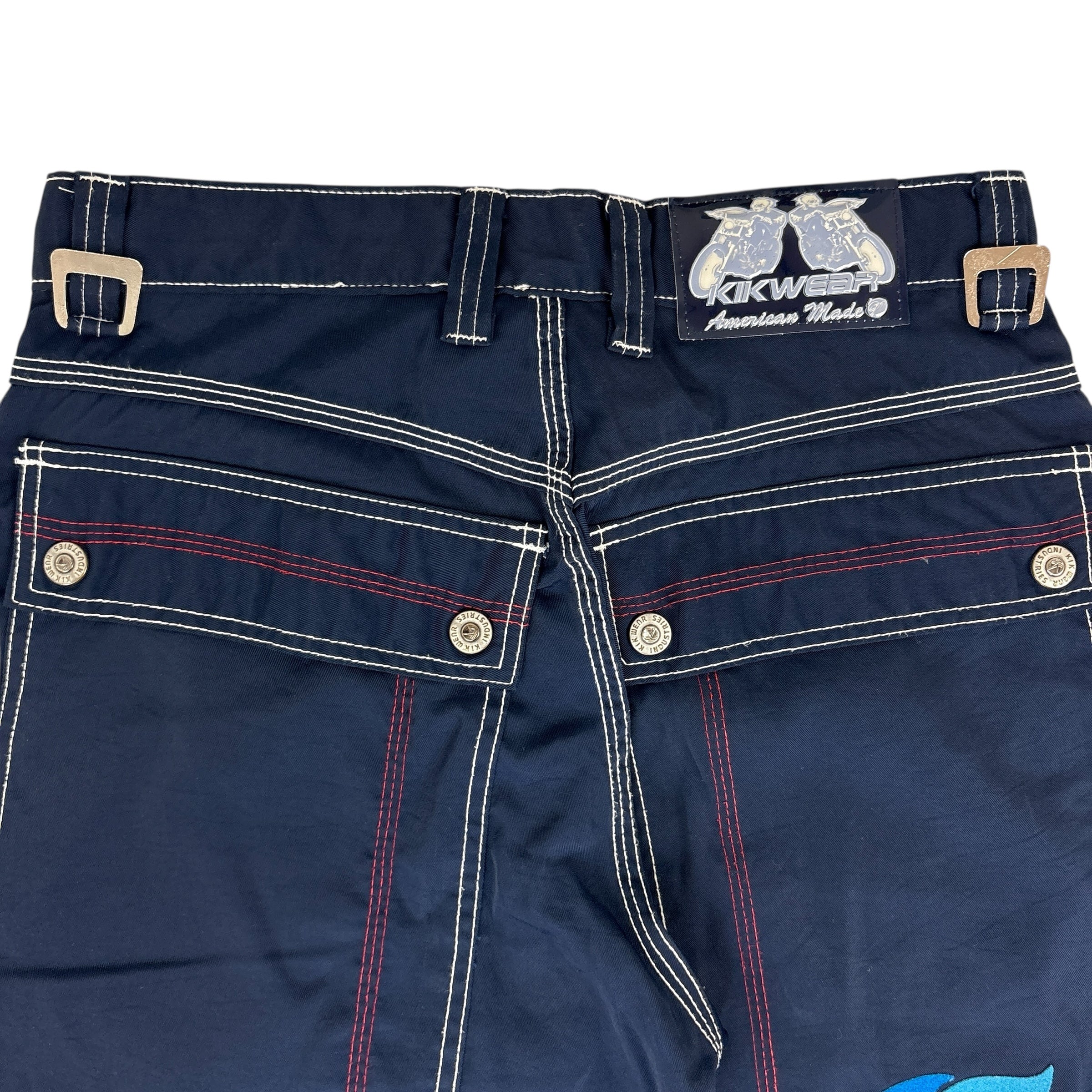 Vintage Y2K Kikwear Contrast Pants Blue