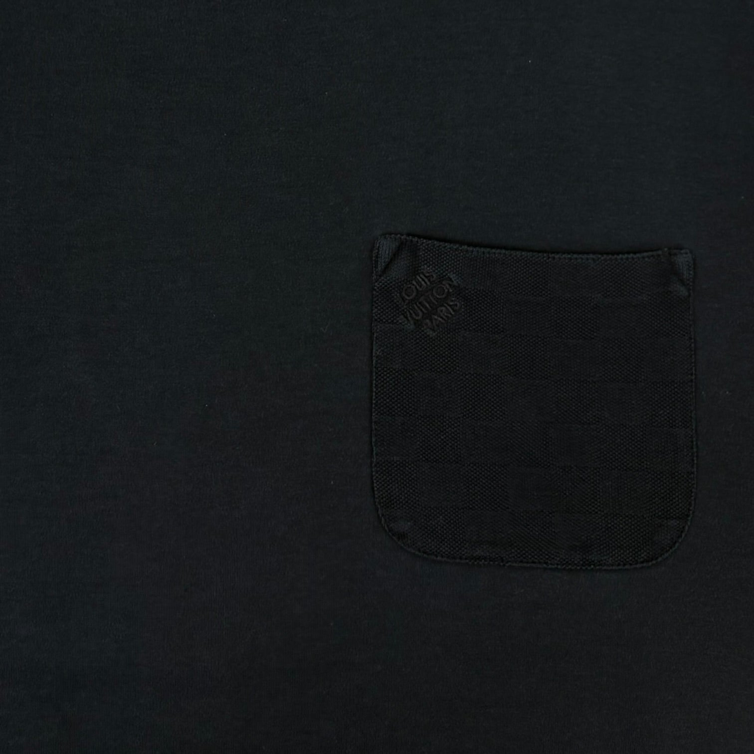 Louis Vuitton Pique Cotton Pocket Tee Black