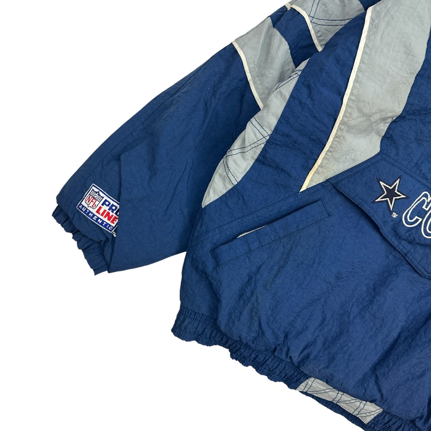 Vintage Starter Dallas Cowboys Anorak Jacket Blue