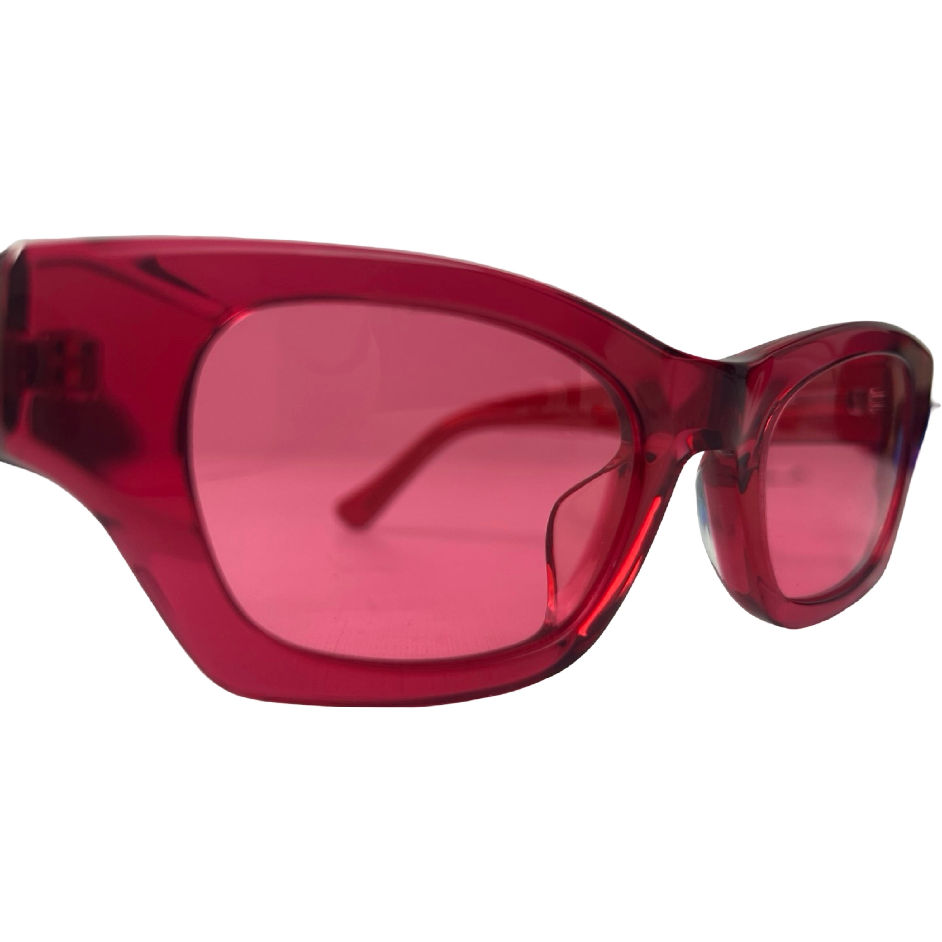 Ambush Ray Sunglasses Square Frame Red