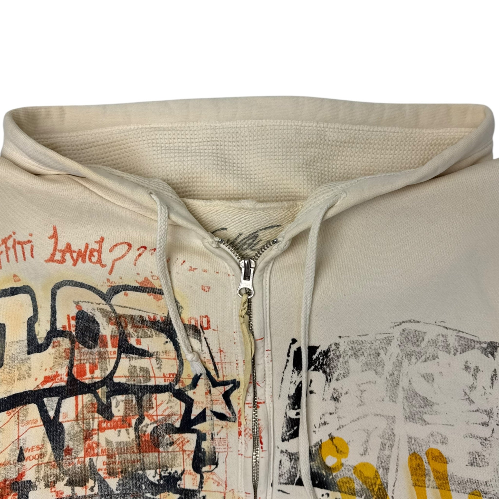 Y2K The Great China Wall ‘Graffiti Land??’ Zip Hoodie