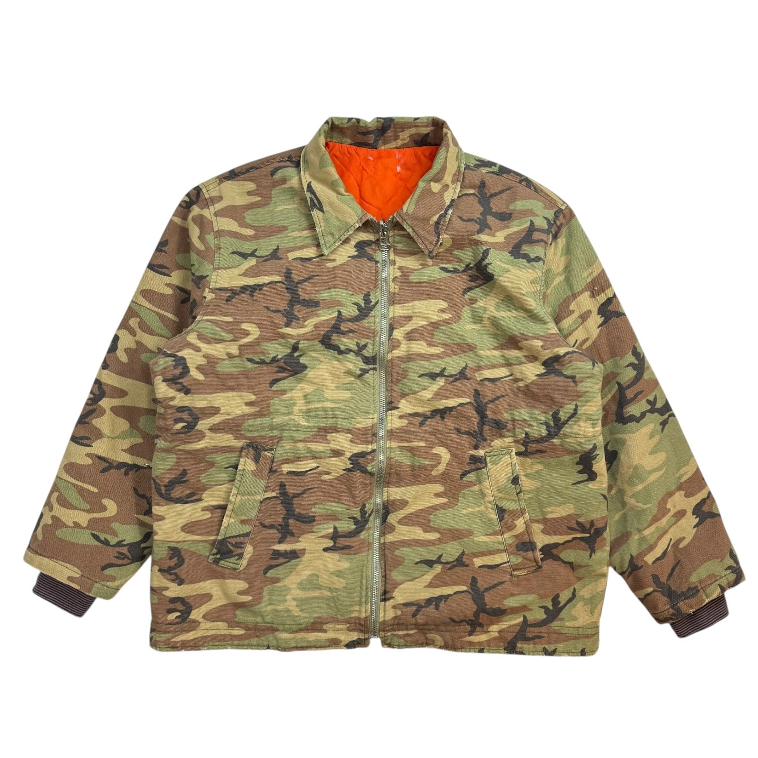 Vintage Camo Zip Up Jacket