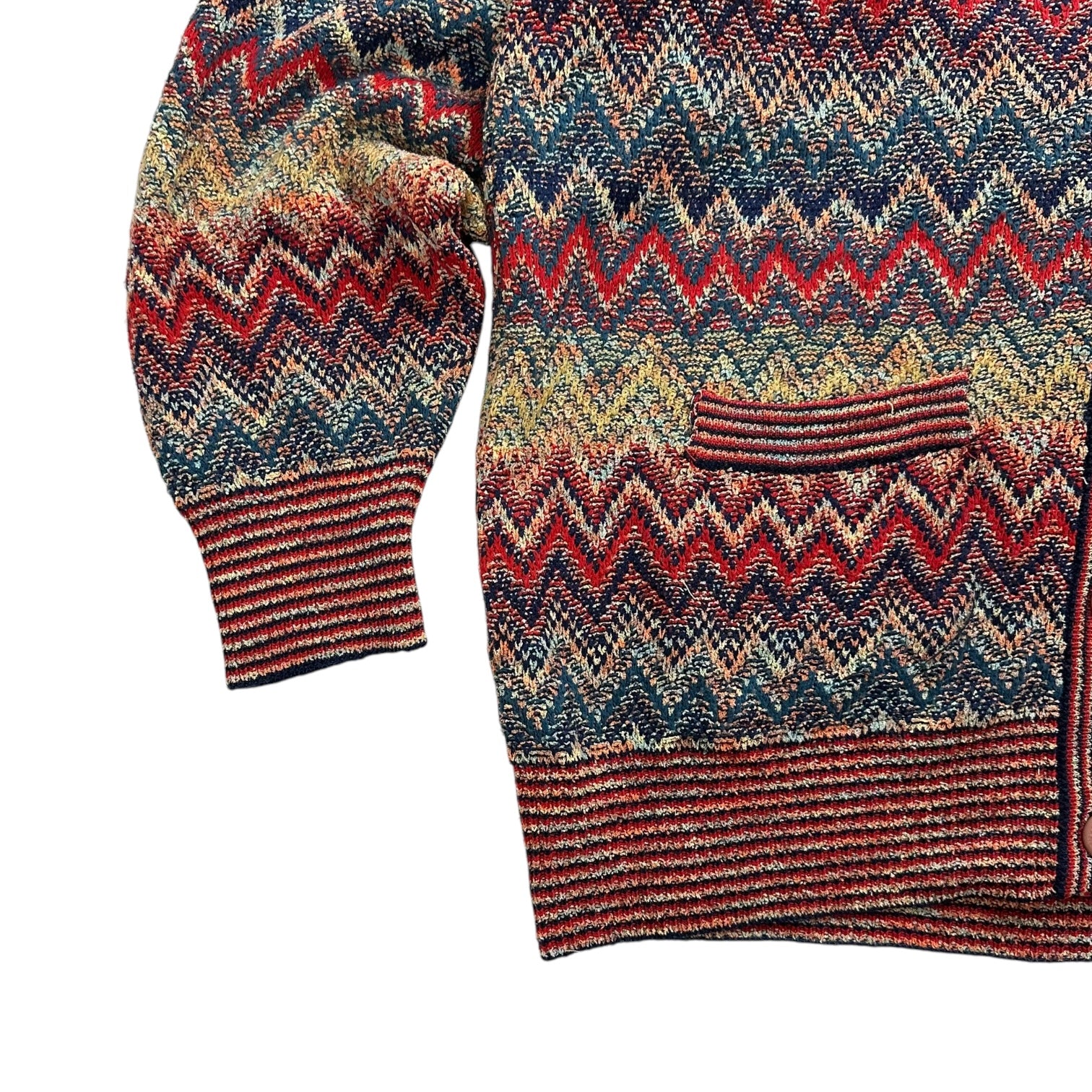 Vintage Bac De One Knit Cardigan Multicolour