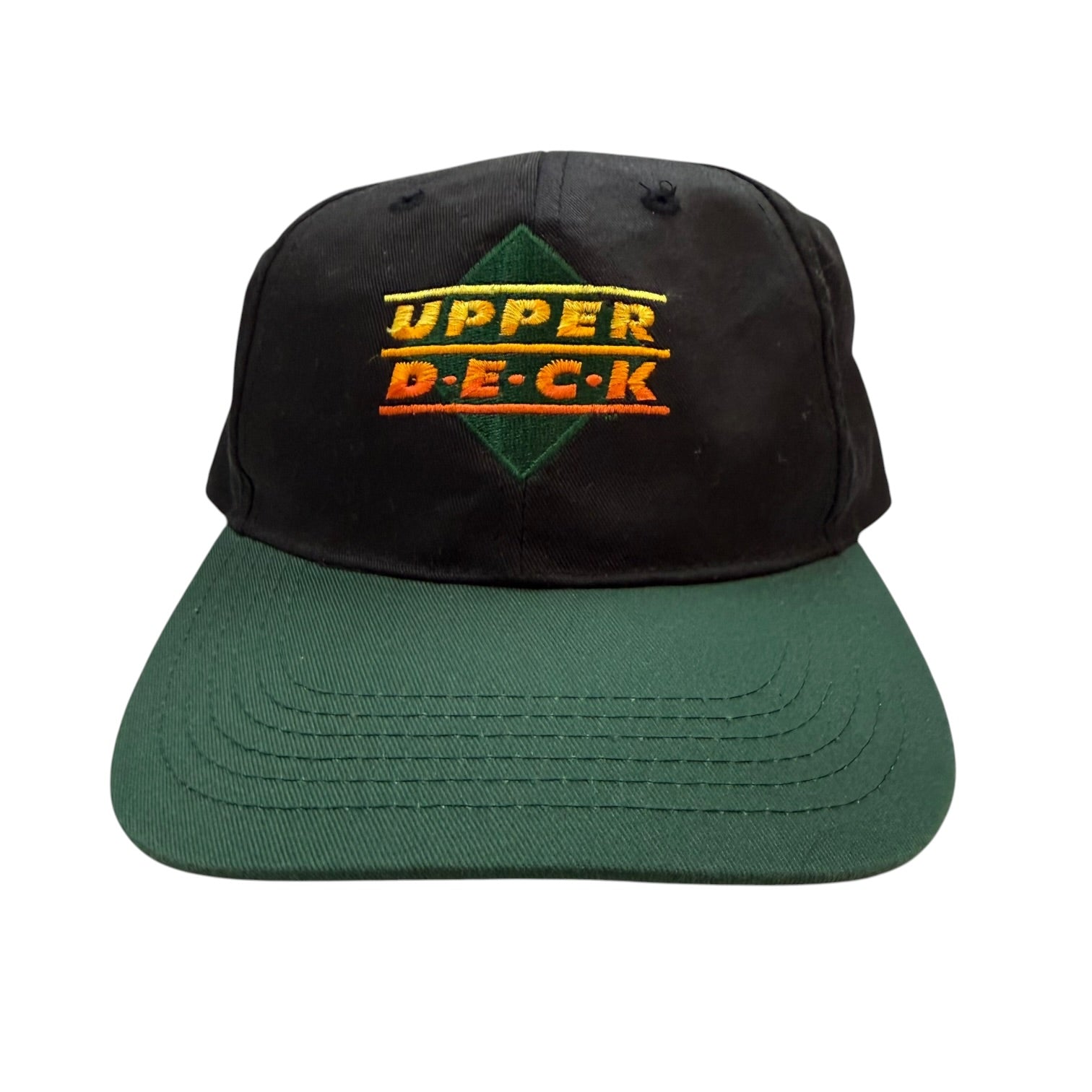 Vintage Upper Deck SnapBack Hat Black/Green