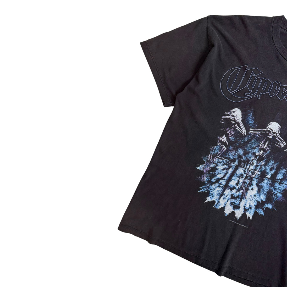 Vintage 1998 Cypress Hill “IV” Skeletons T-Shirt Black