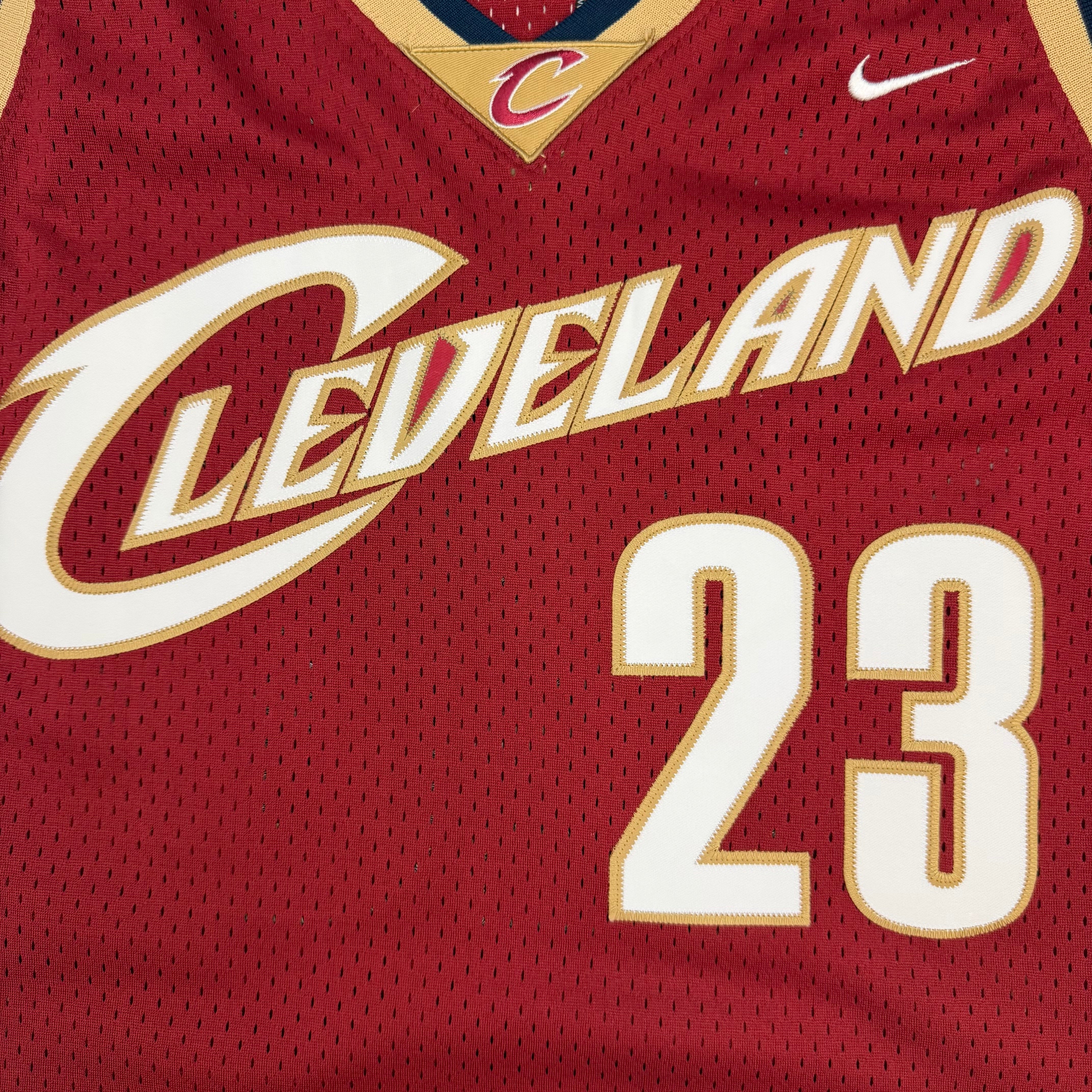 2003-04 Nike LeBron James Cleveland Cavaliers Jersey Red/Gold