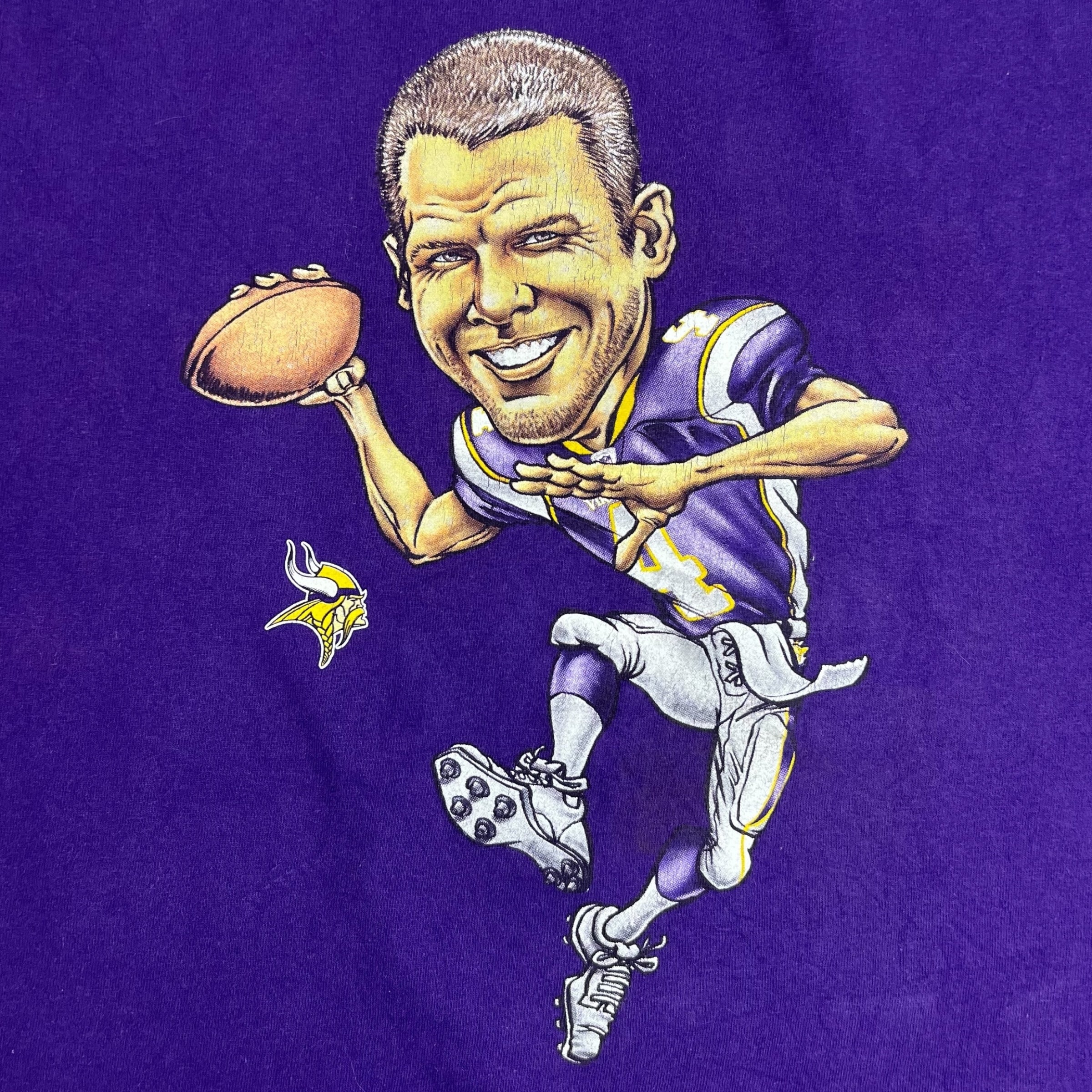 Vintage Minnesota Vikings Brett Favre Tee Purple