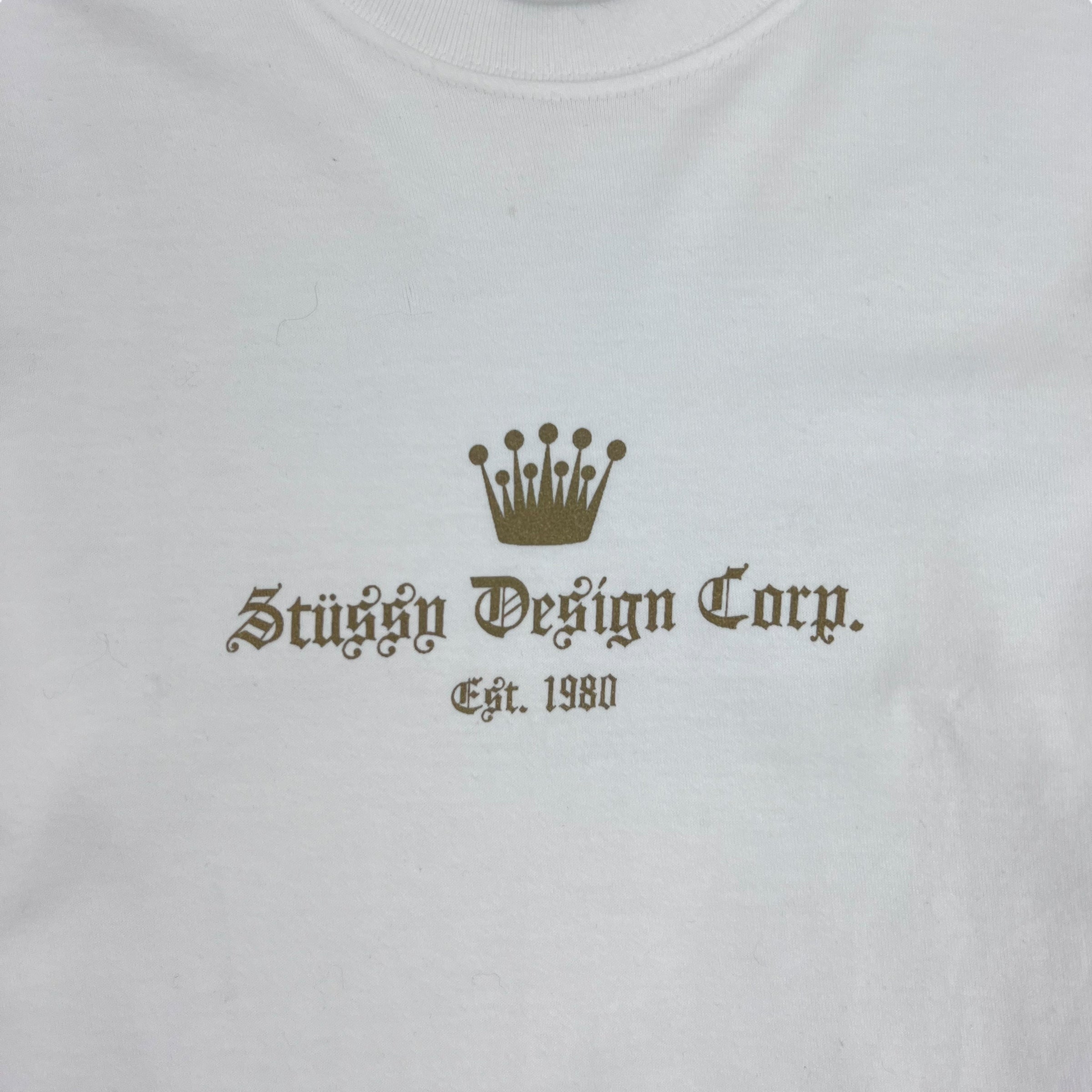 Stussy Design Corp. Crown T-Shirt White