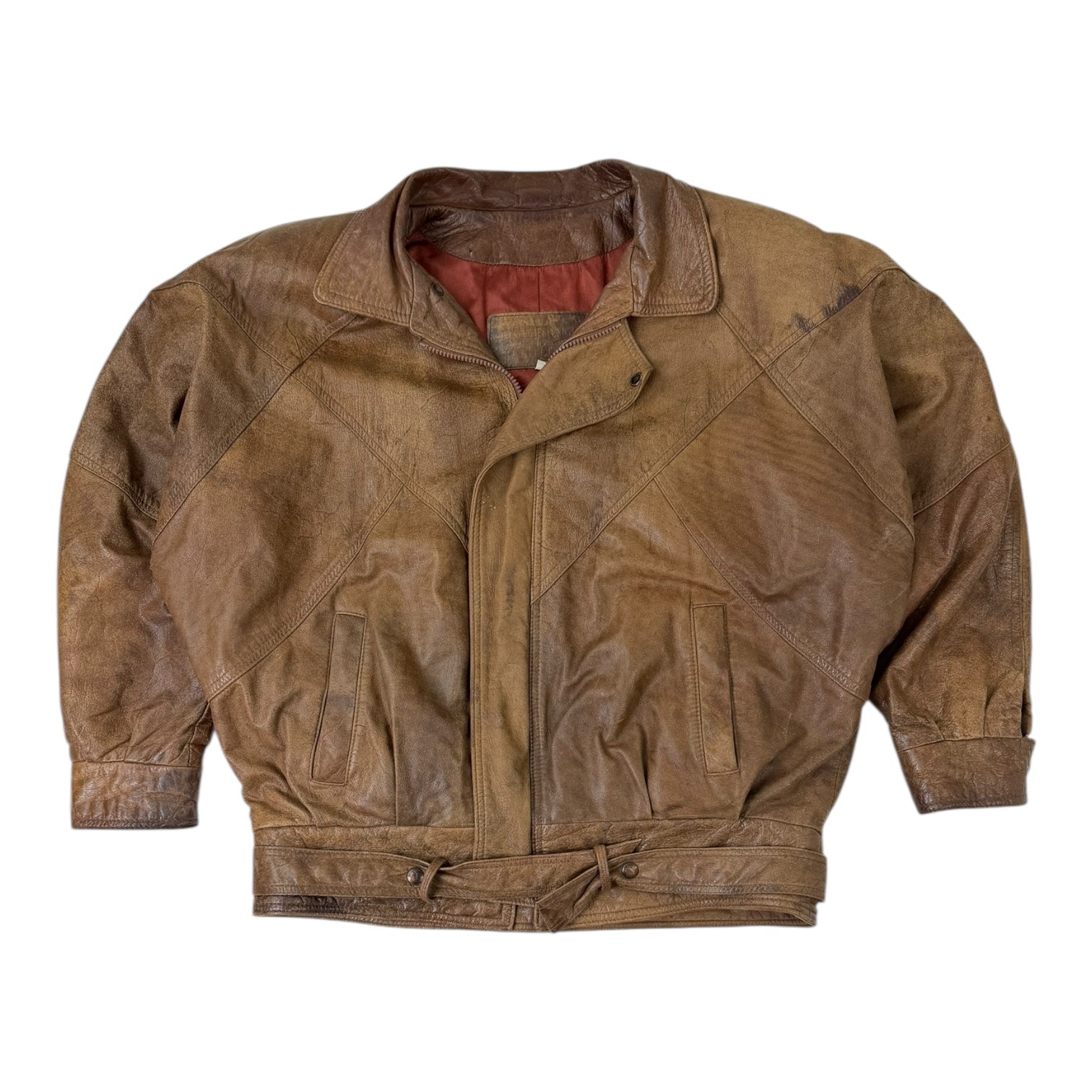 Vintage Leather Jacket Brown