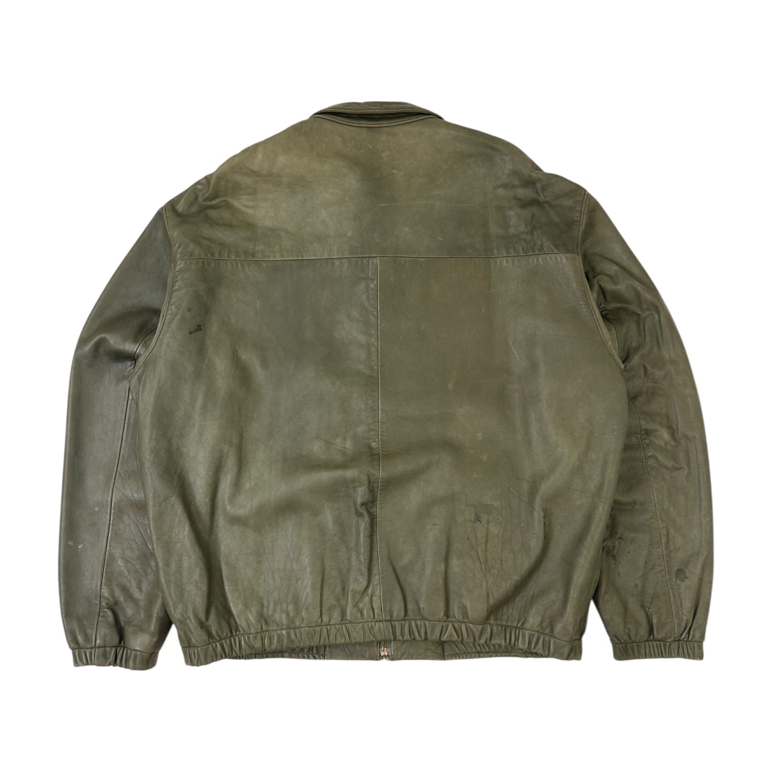 Vintage Polo Ralph Lauren Leather Jacket Green