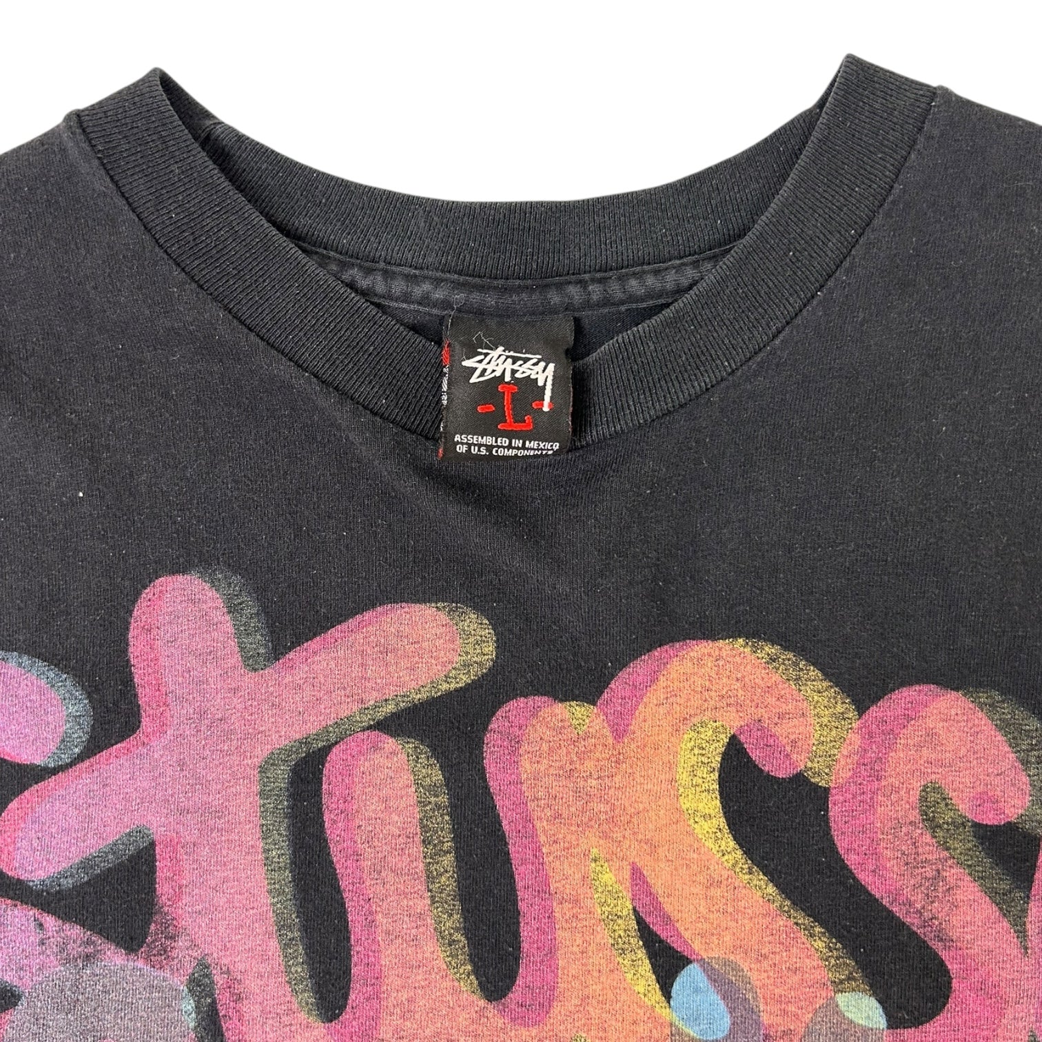 Vintage Stussy Flavaz T-Shirt Black