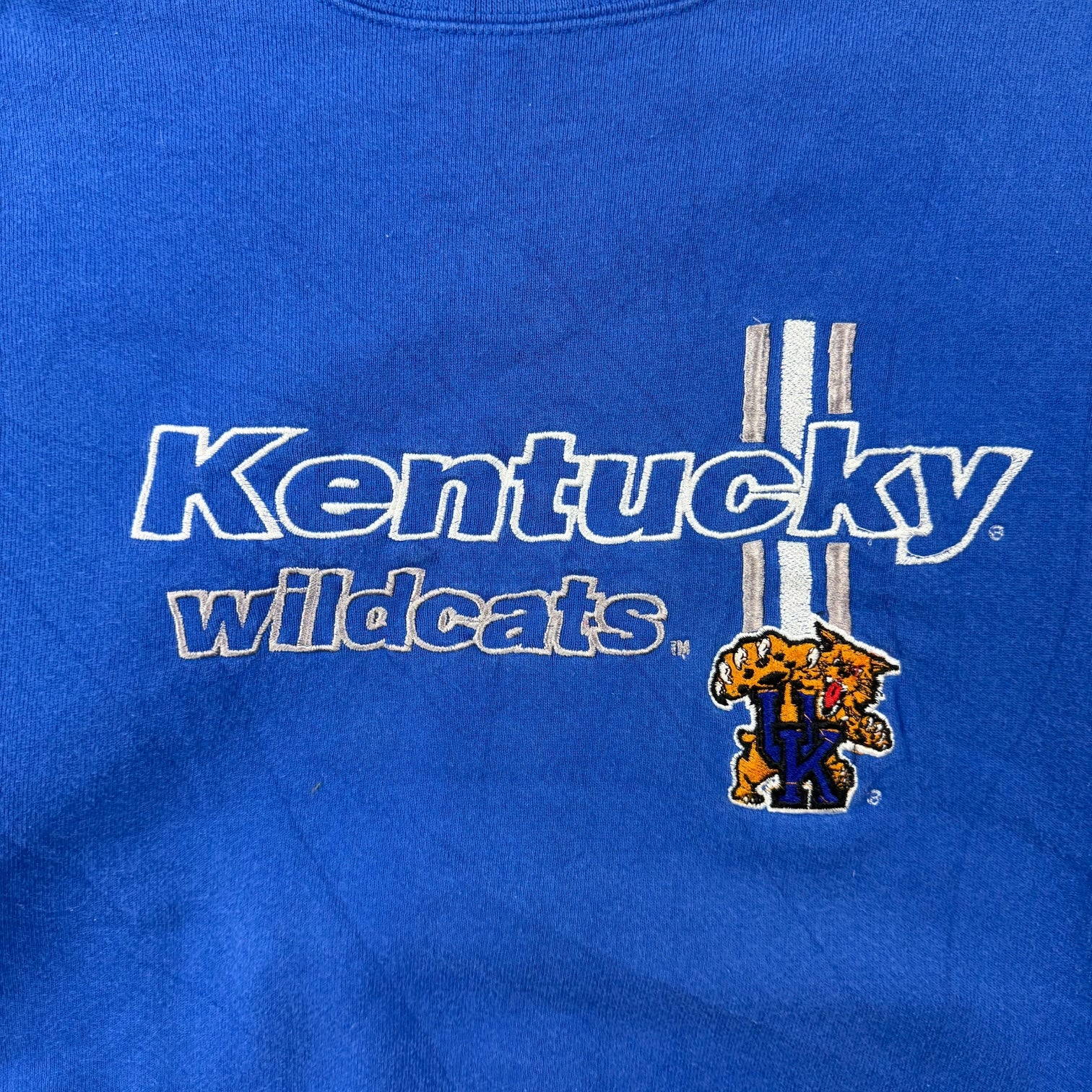 Vintage Logo Athletic Kentucky Wildcats Crewneck Blue