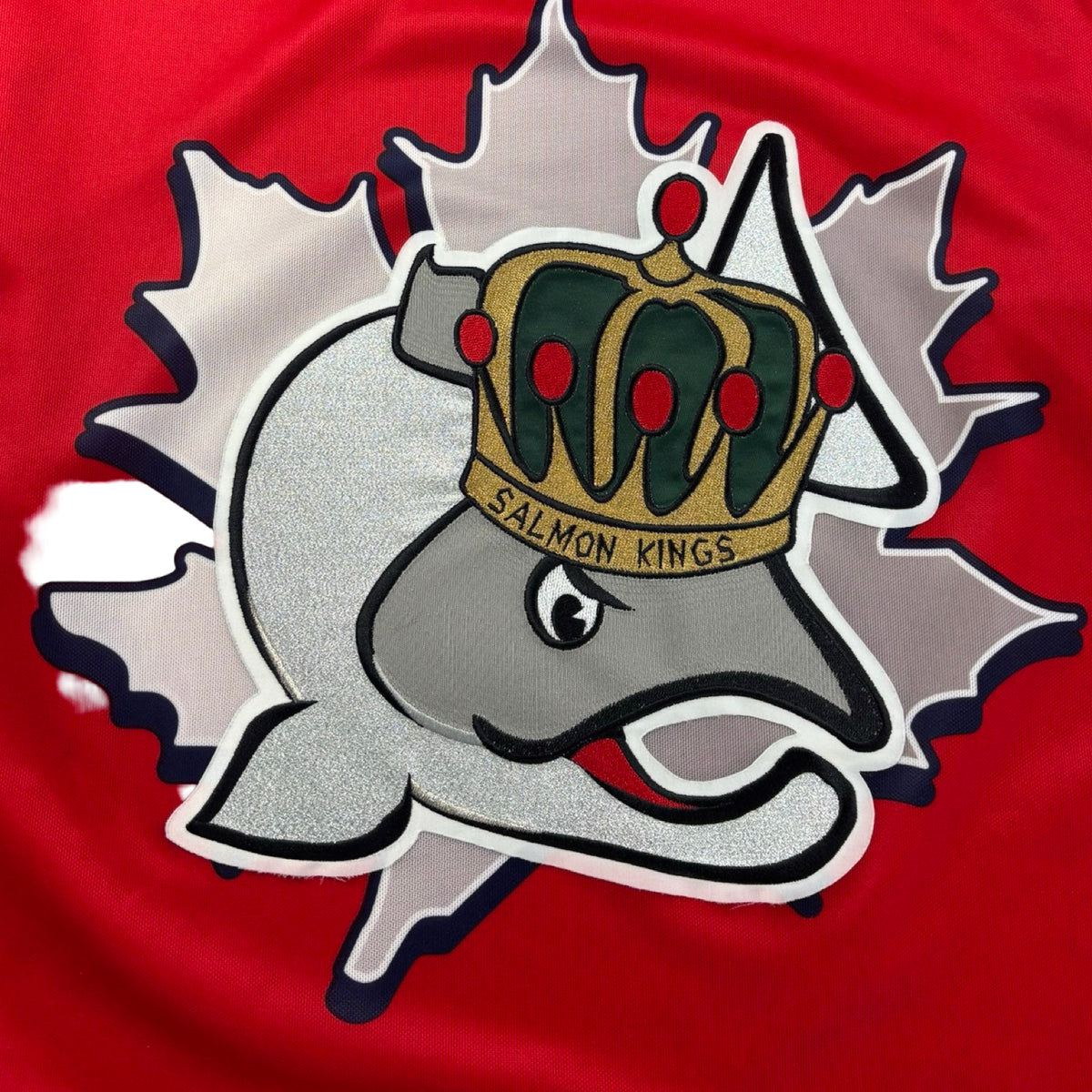 Vintage SP Apparel Victoria Salmon Kings ECHL Jersey Red/Navy