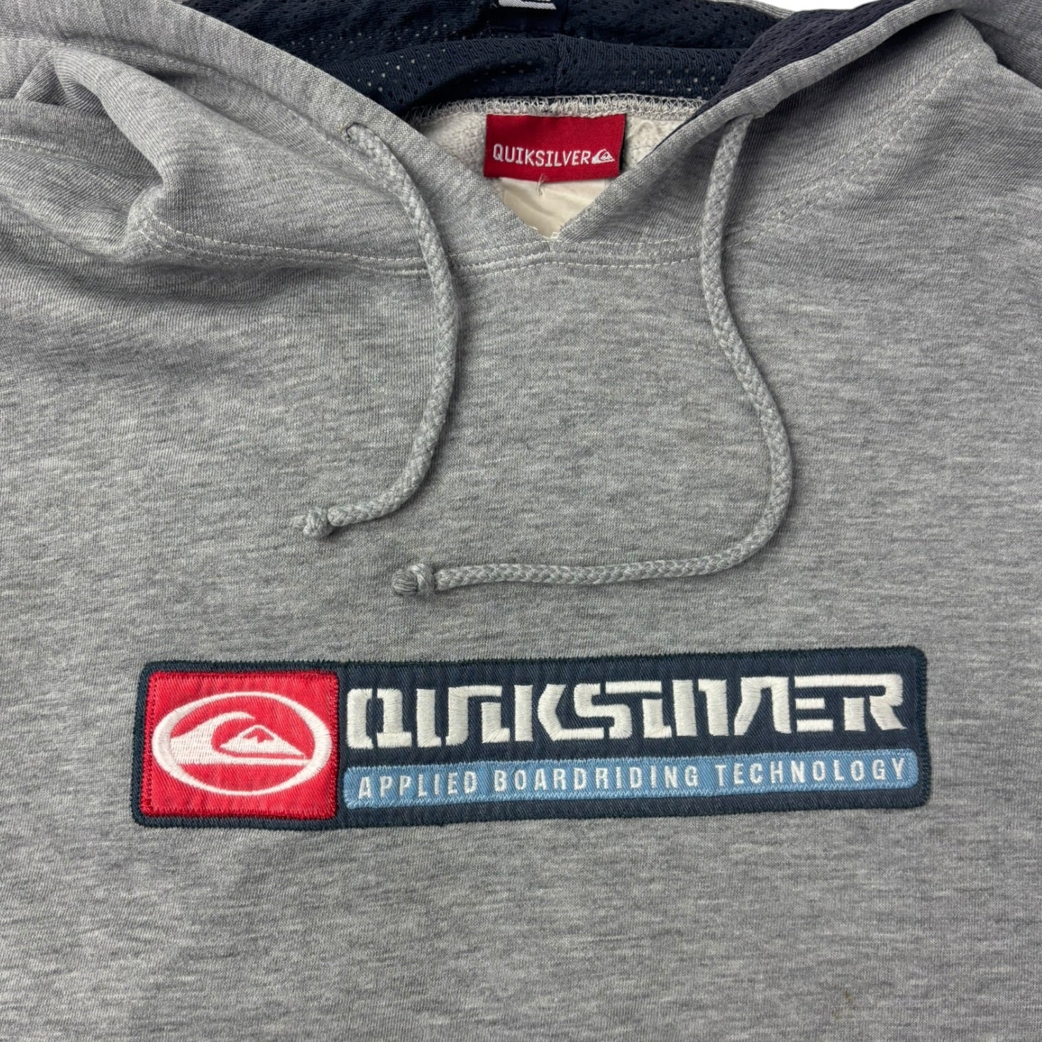 Vintage Quiksilver 'Applied Boardriding Technology' Embroidered Hoodie