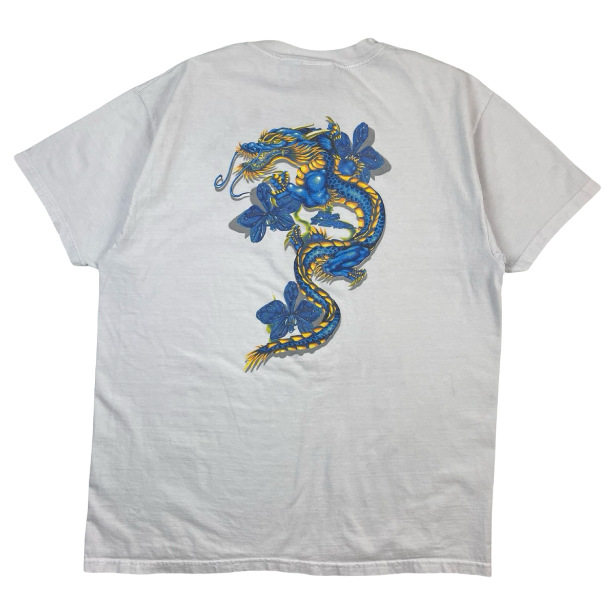 Vintage Y2K No Fear Sparkly Dragon Surf T-Shirt