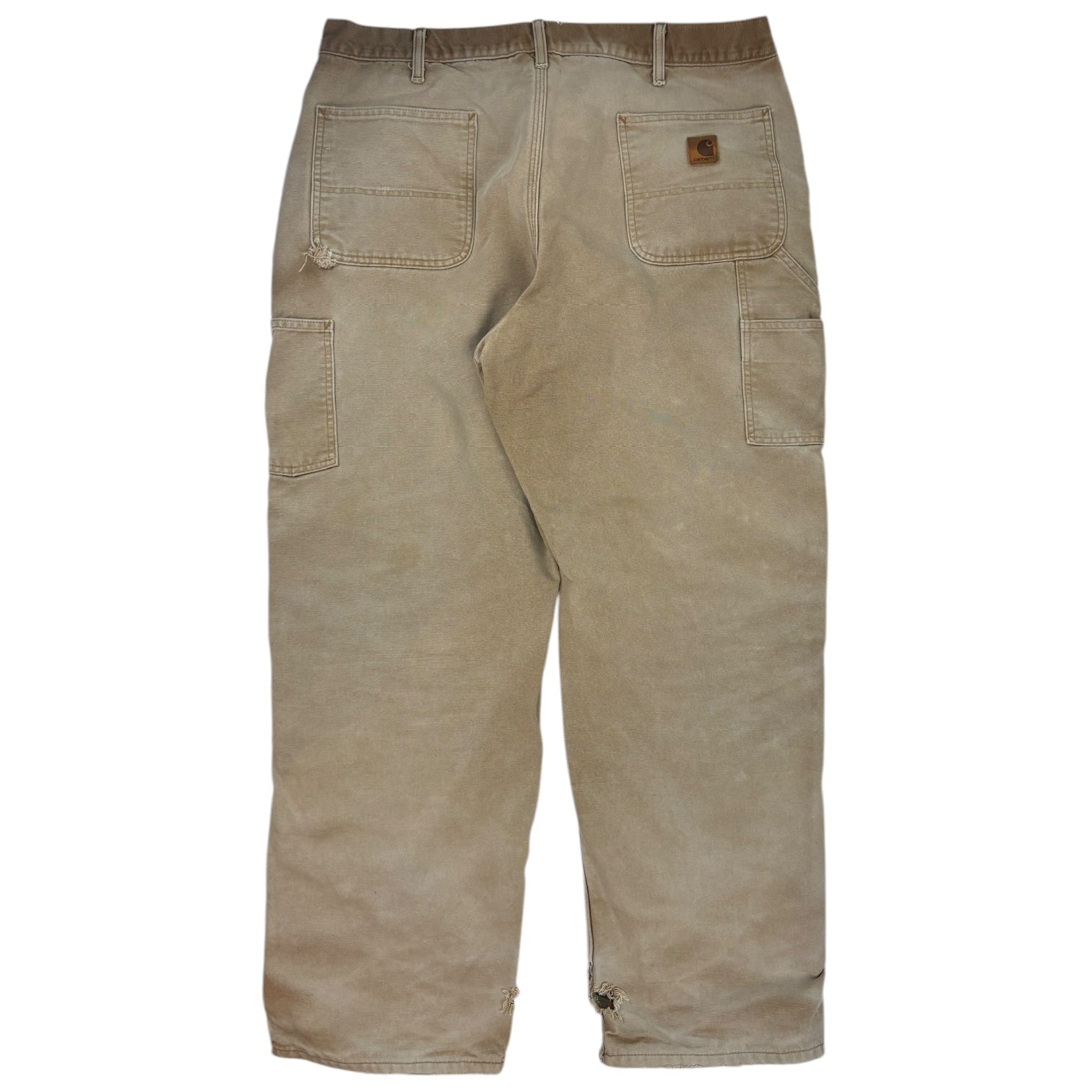 Vintage Carhartt Flannel Lined Carpenter Pant Tan