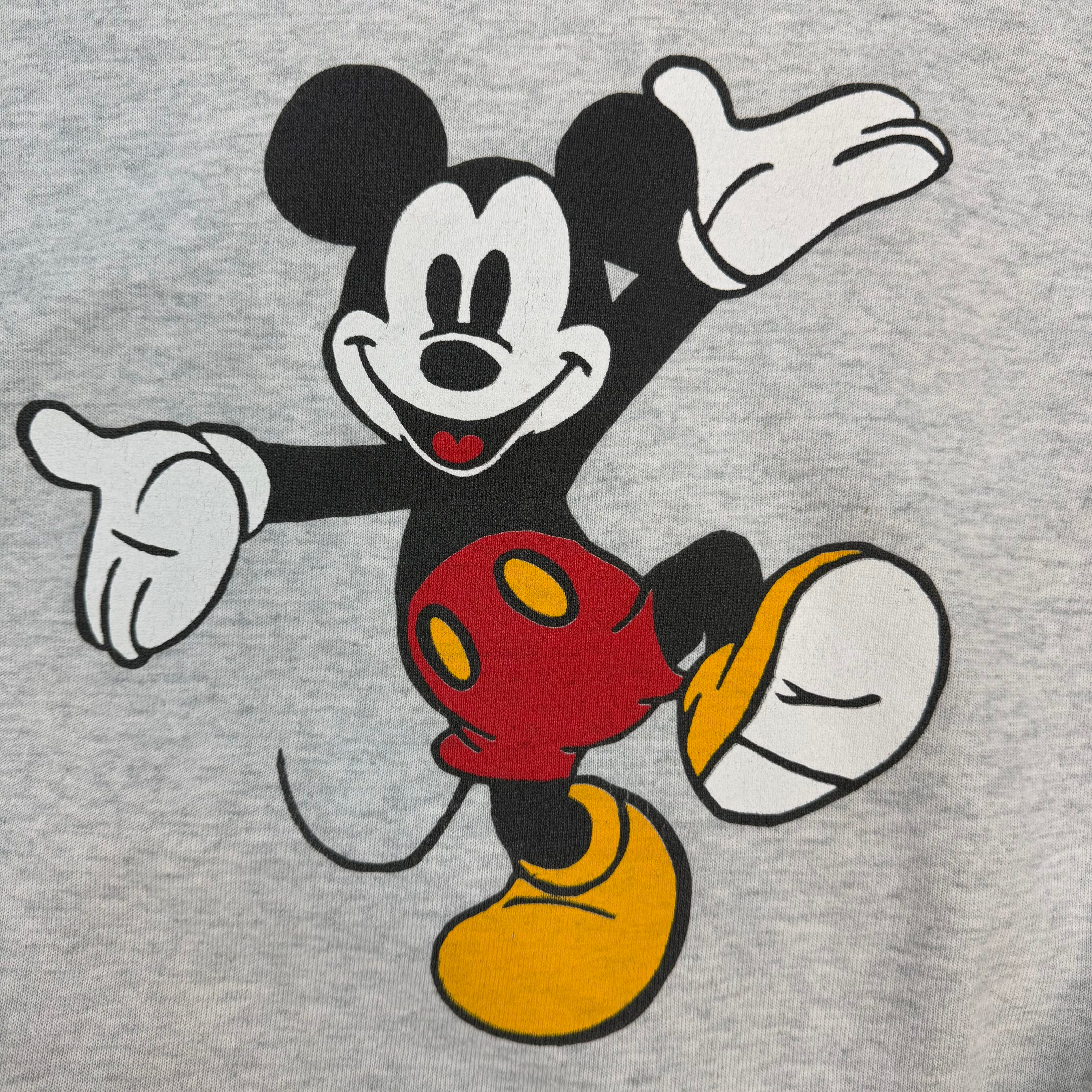 Vintage Mickey Mouse Hoodie Grey