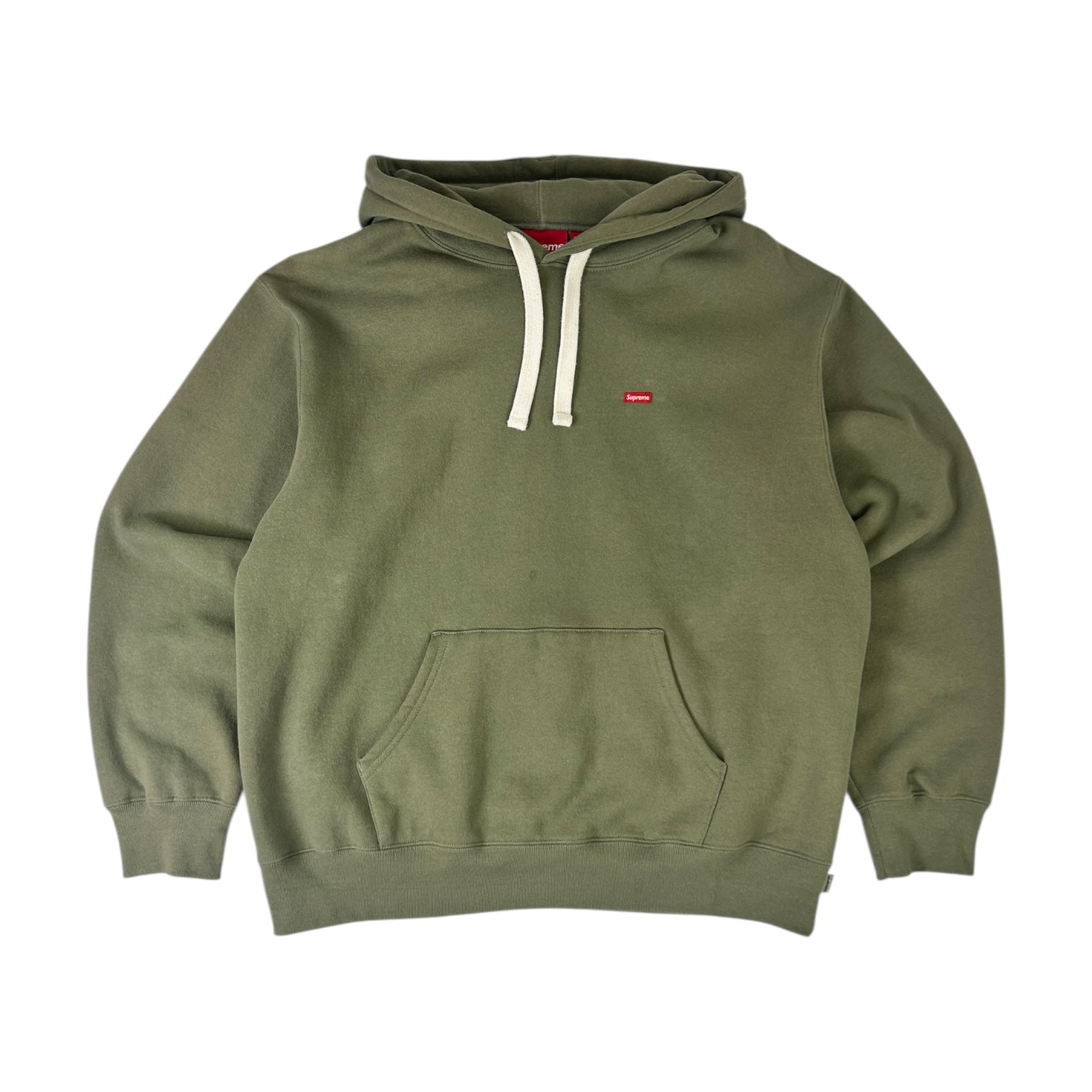 Supreme Small Box Logo Drawcord Hoodie Olive