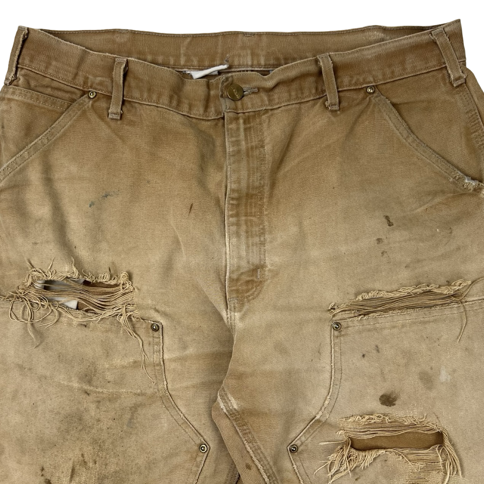 Vintage Carhartt Distressed Double Knee Pant Tan