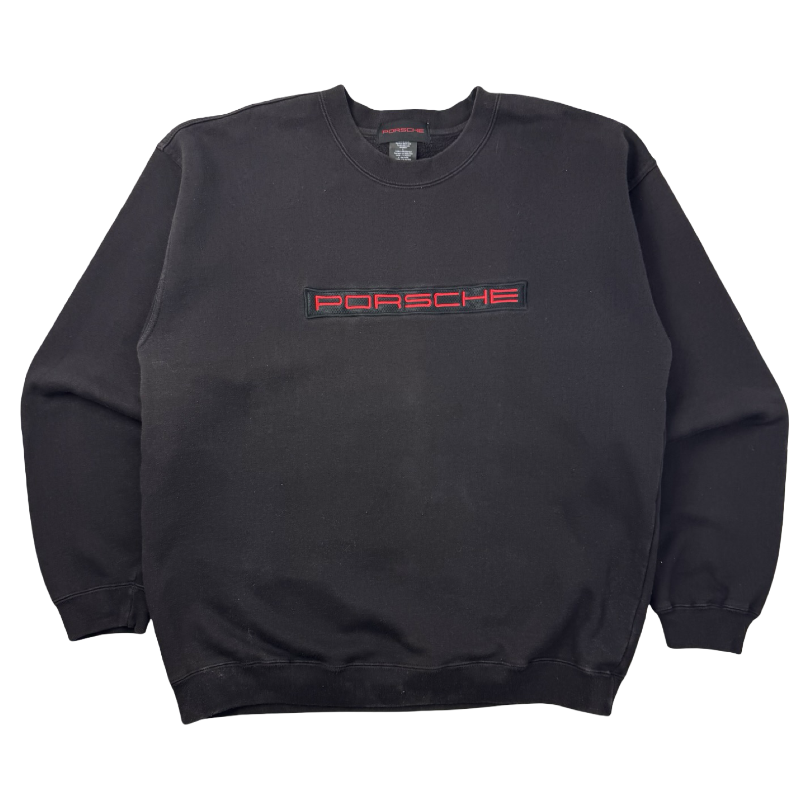 Vintage Porsche Embroidered Crewneck Black