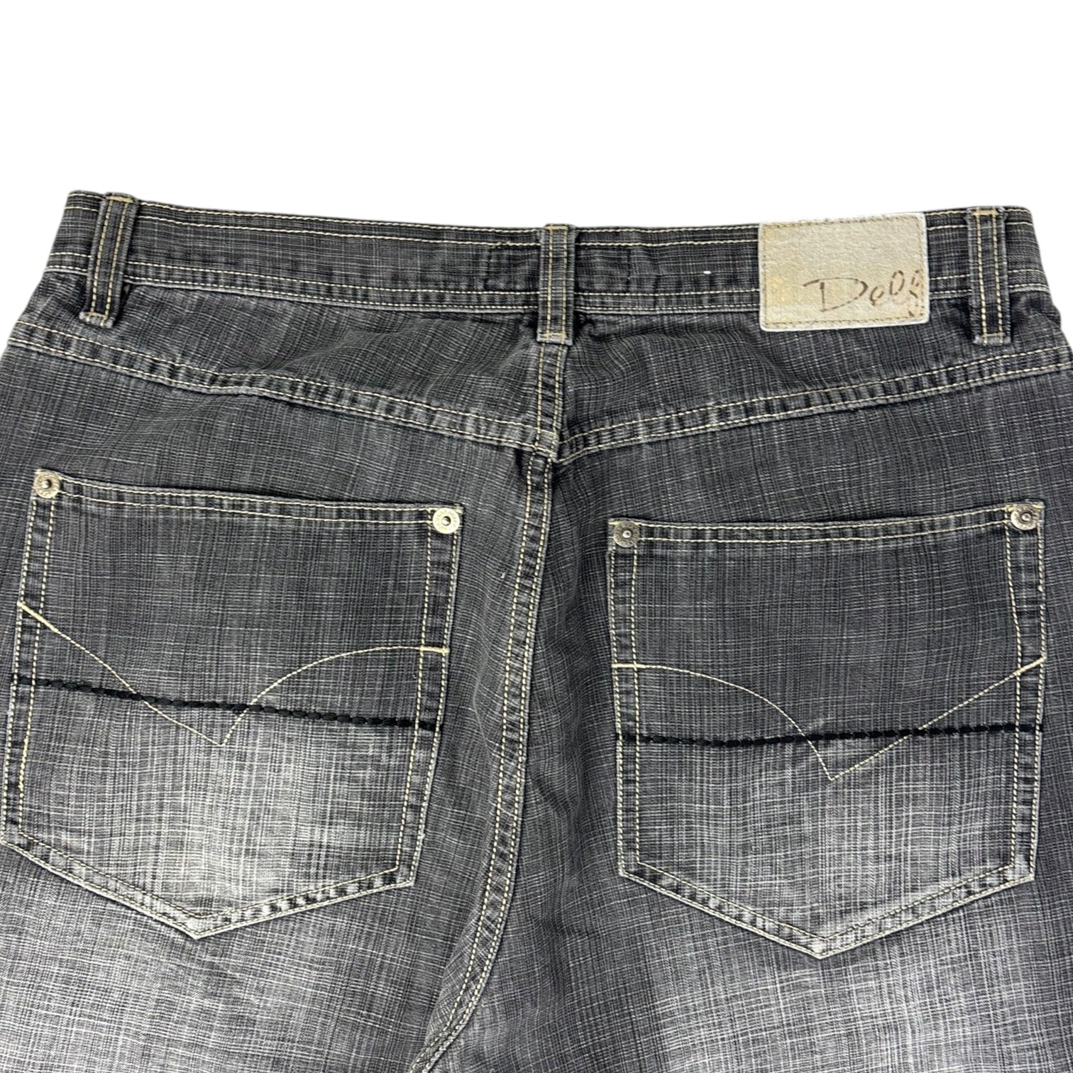 Vintage Y2K Delf Trading Capris Pants Washed Grey