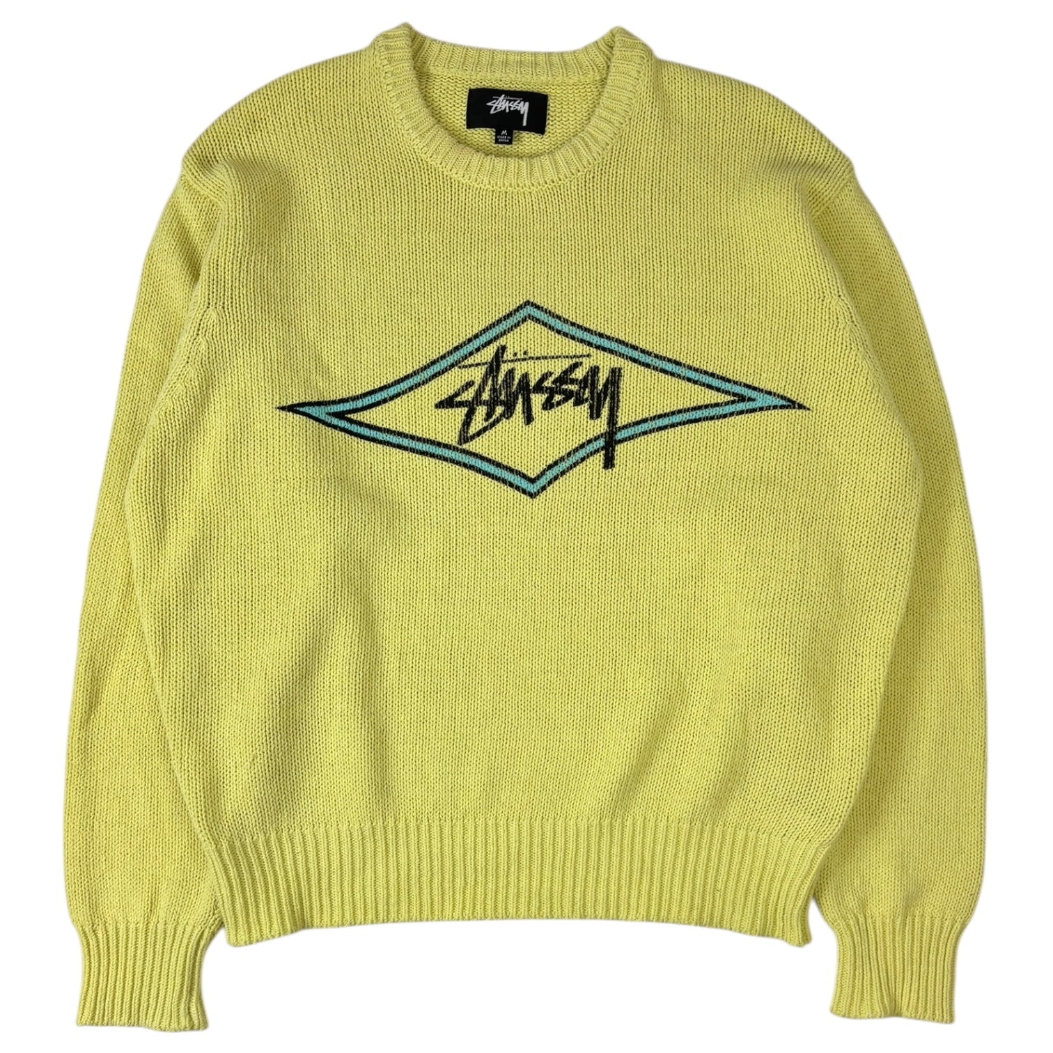 Stussy Surf Team Sweater Faded Lime