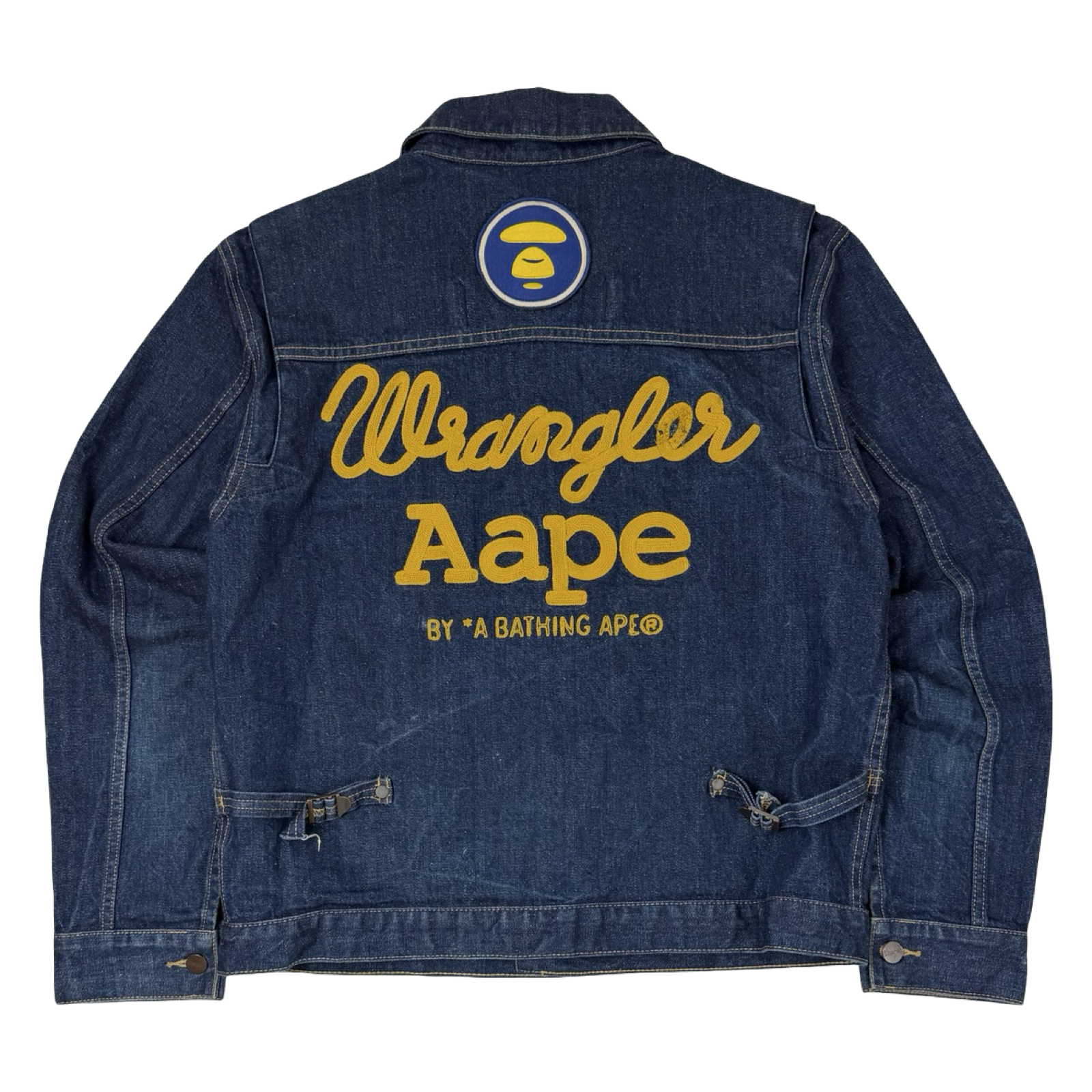 AAPE by A Bathing Ape x Wrangler Denim Jacket Dark Wash