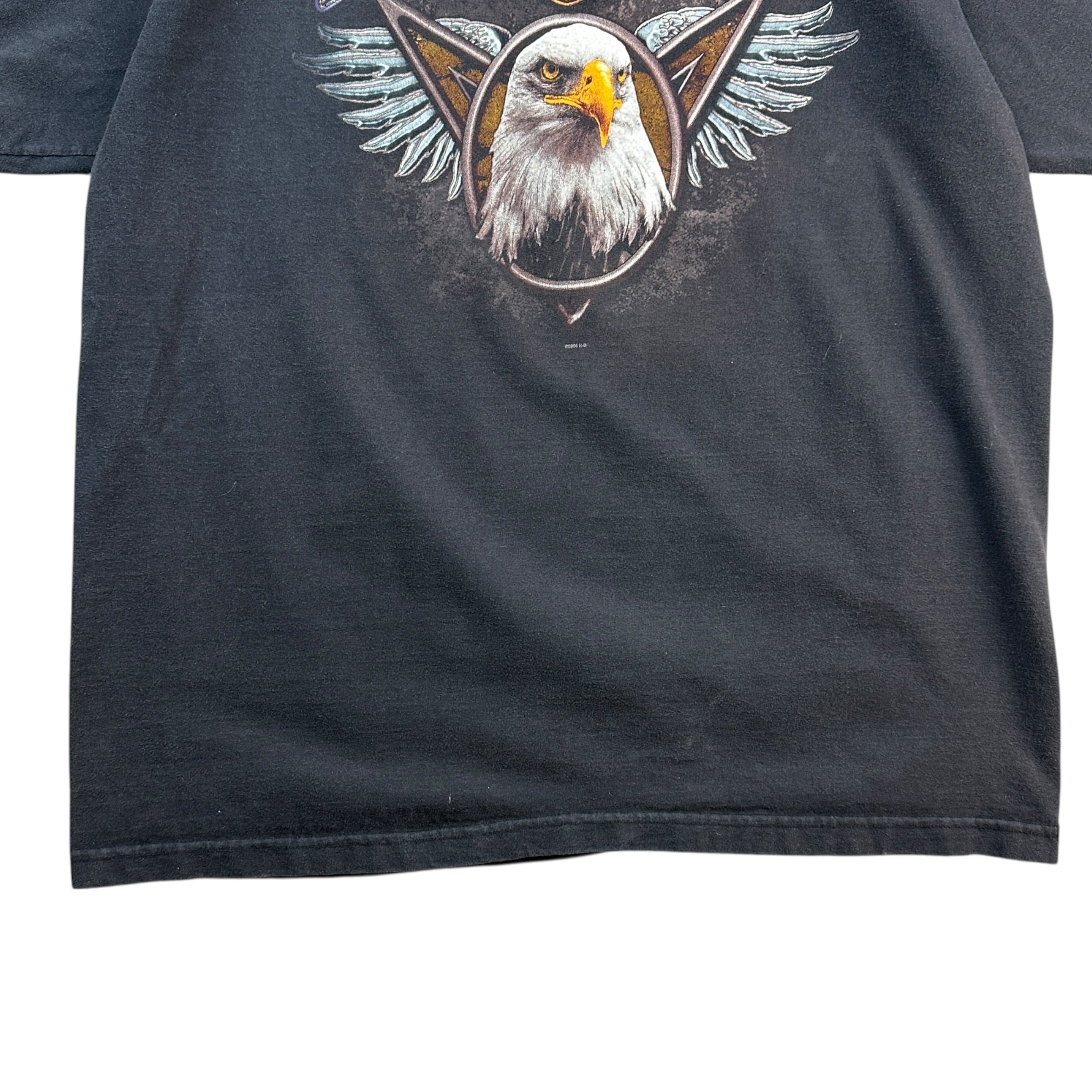 Vintage Harley Davidson Lubbock Texas Tee Black