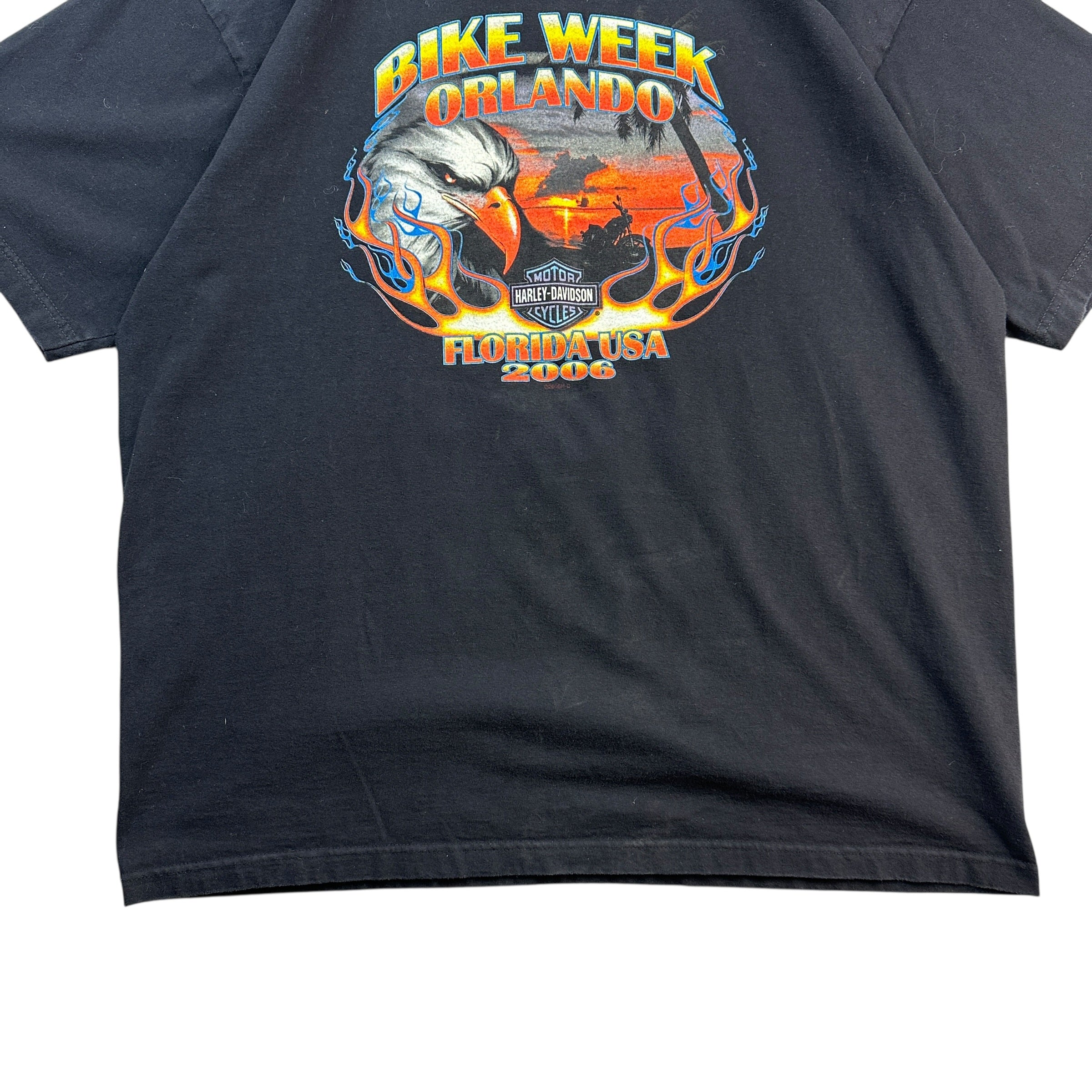 Vintage Harley Davidson Orlando Bike Week Tee Black