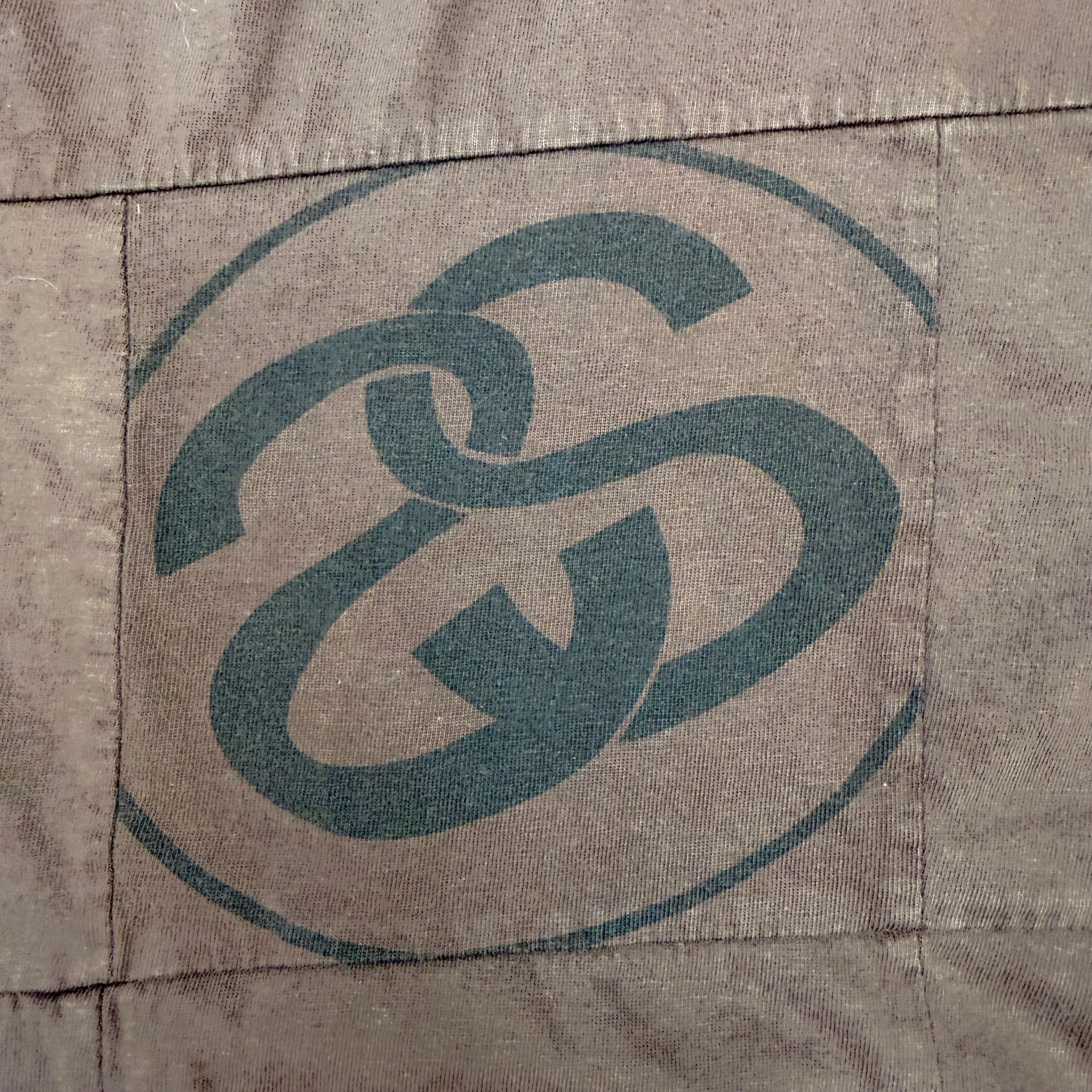 Vintage Stussy Patchwork Tee Brown