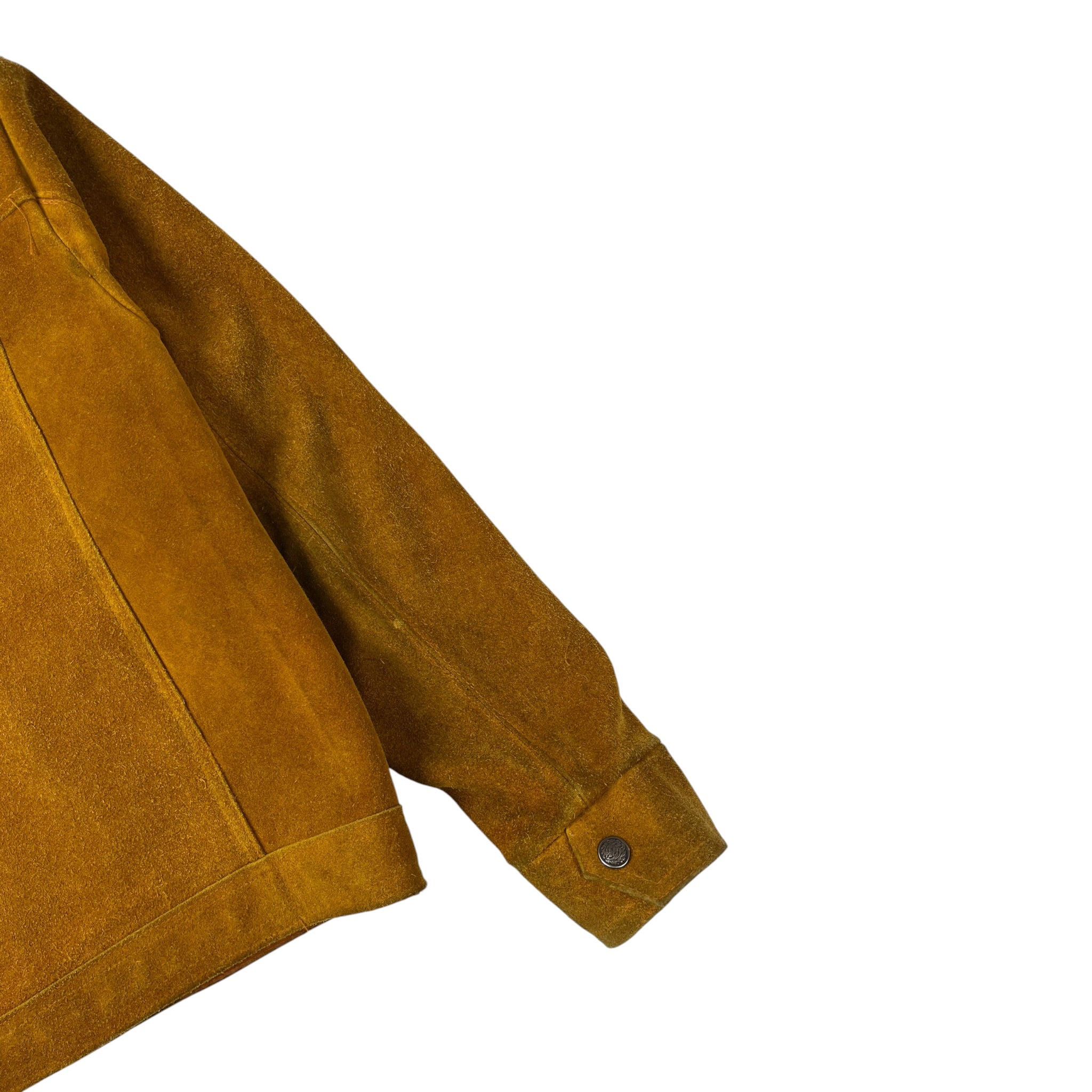 Vintage Suede Jacket Dark Mustard