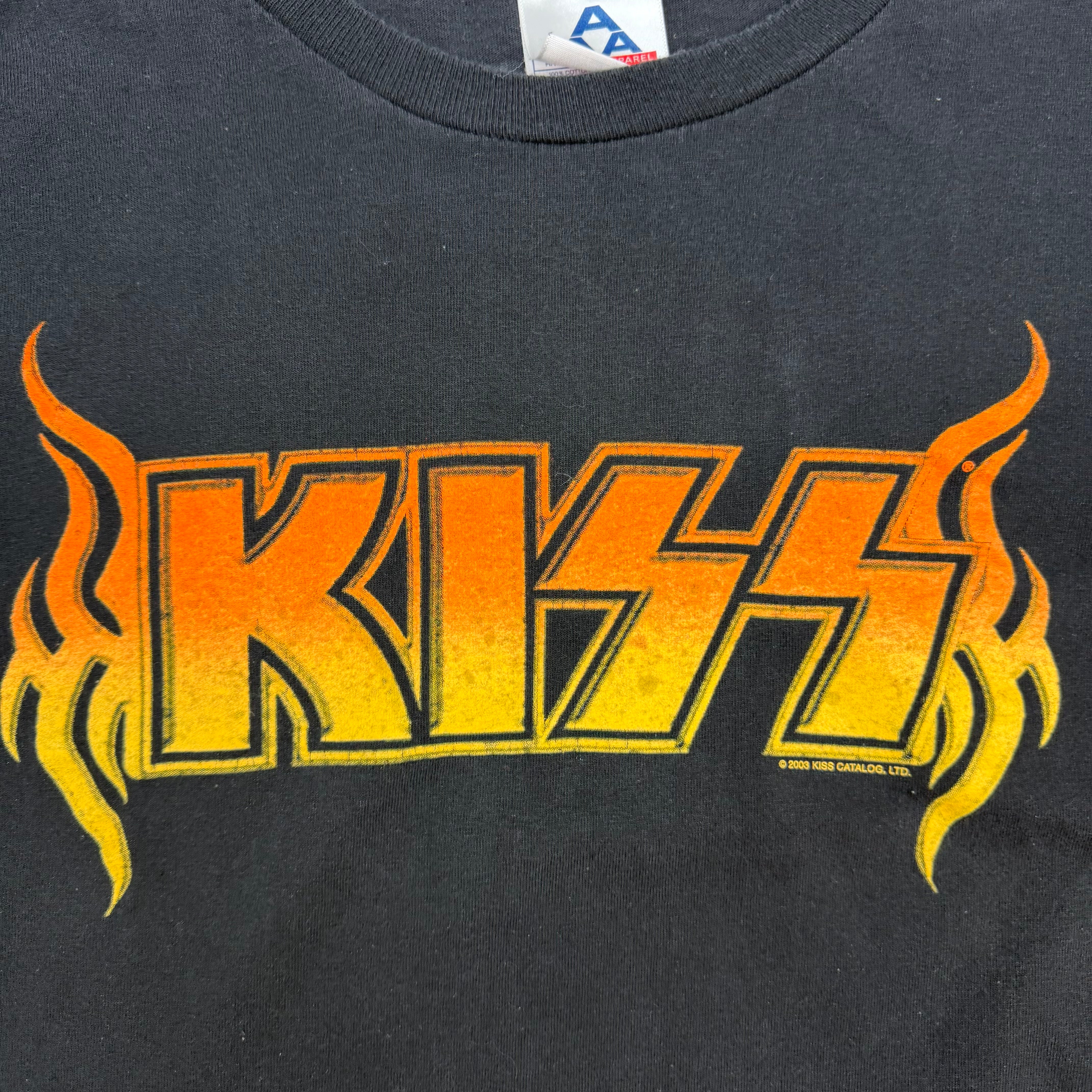 2003 Kiss Flame Longsleeve Black