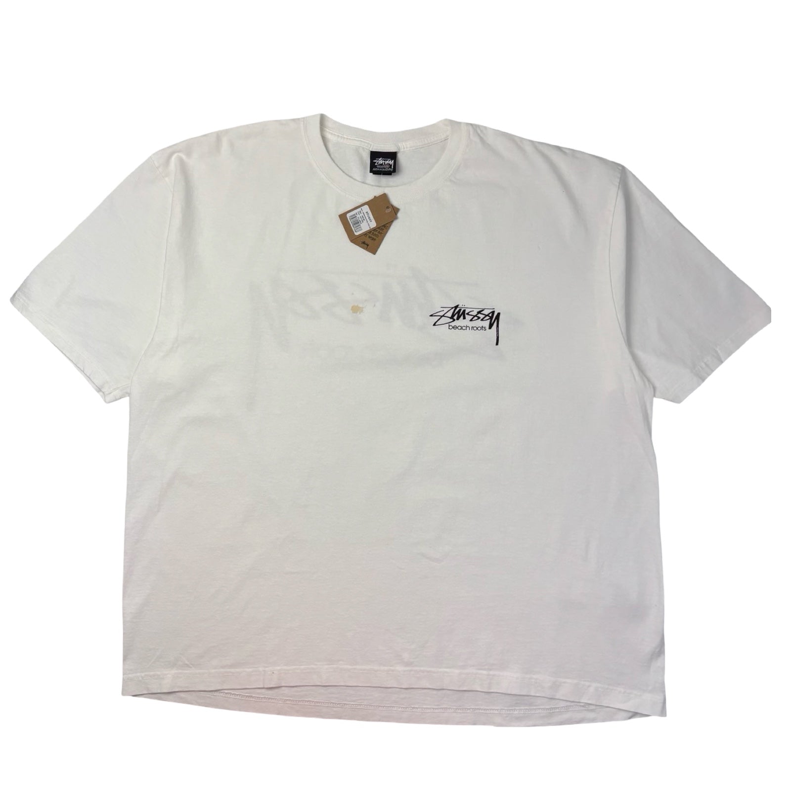 Stussy Beach Roots Pigment Dyed Tee White