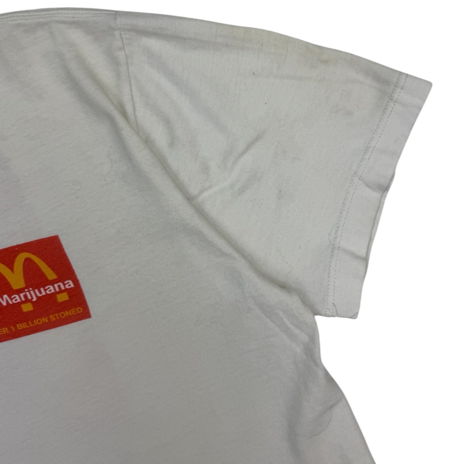Vintage Marijuana ‘Over 1 Billion Stoned’ Spoof Tee White